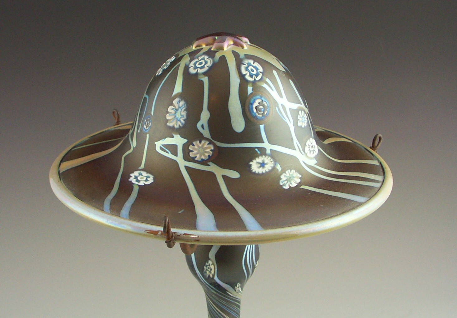 Carl Radke Art Glass Lamp