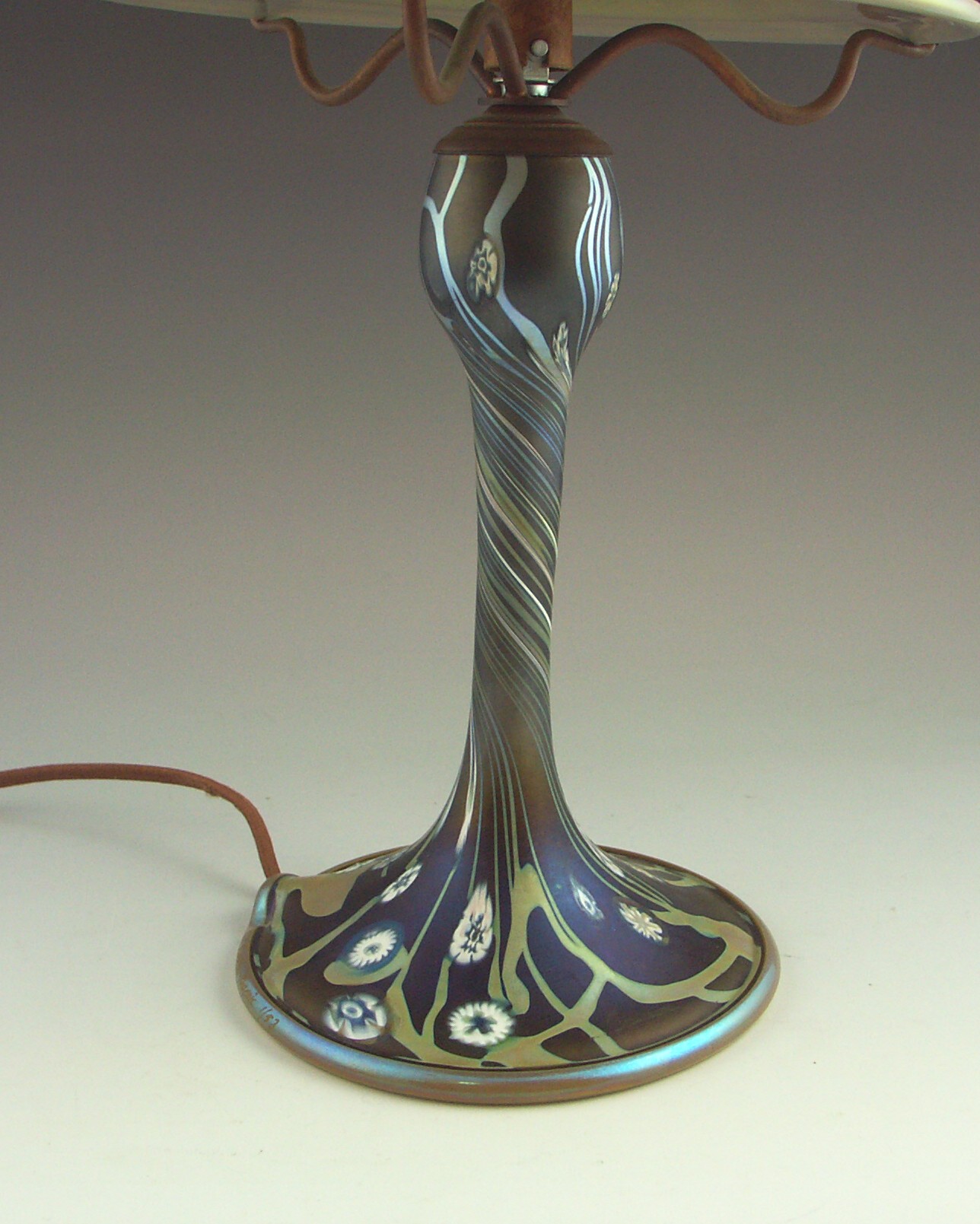 Carl Radke Art Glass Lamp