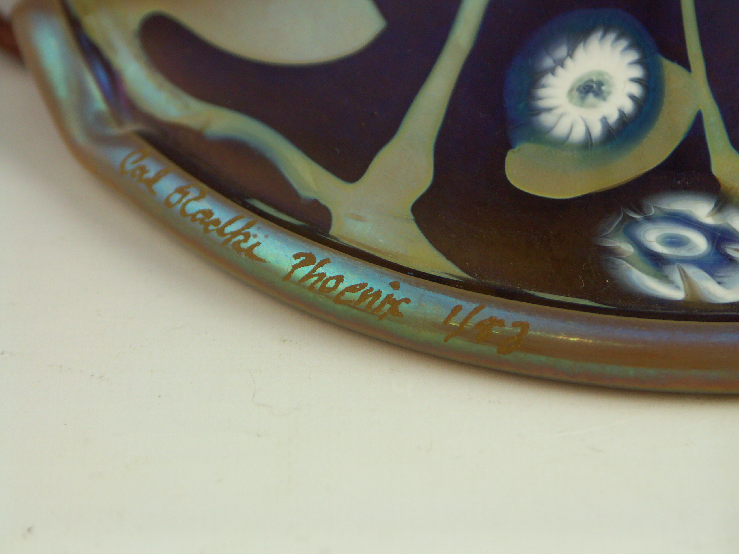 Carl Radke Art Glass Lamp