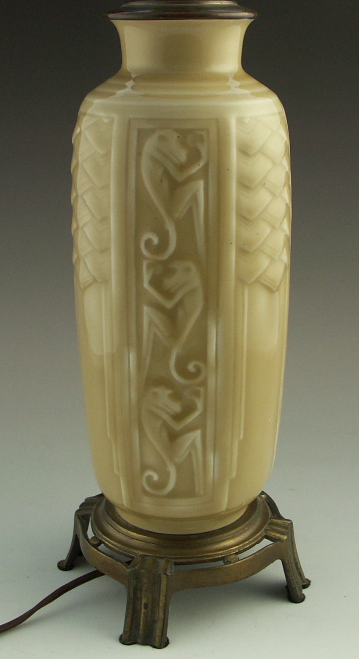 Rookwood Art Deco Monkey Lamp