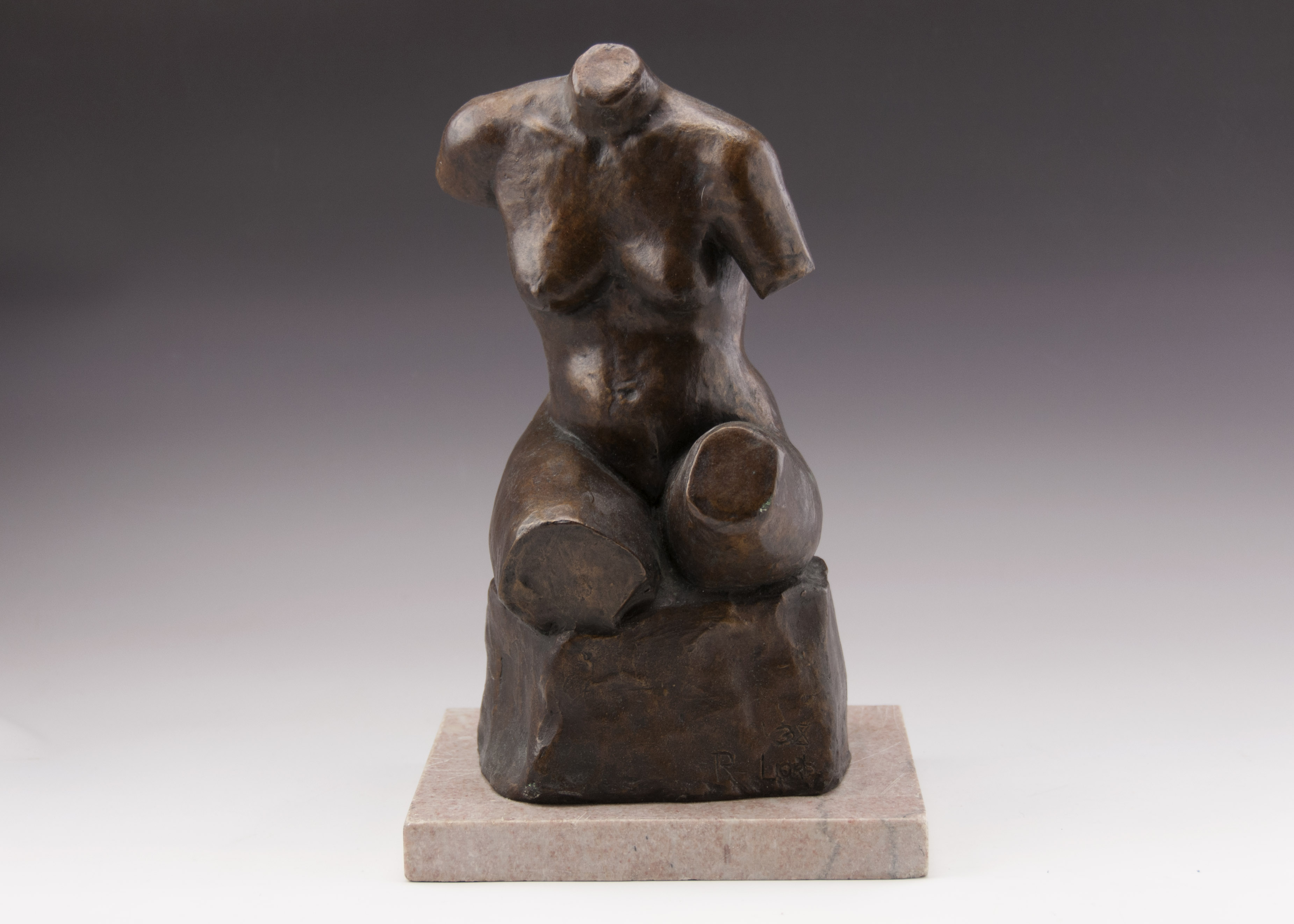 Bronze Torso Sculpture