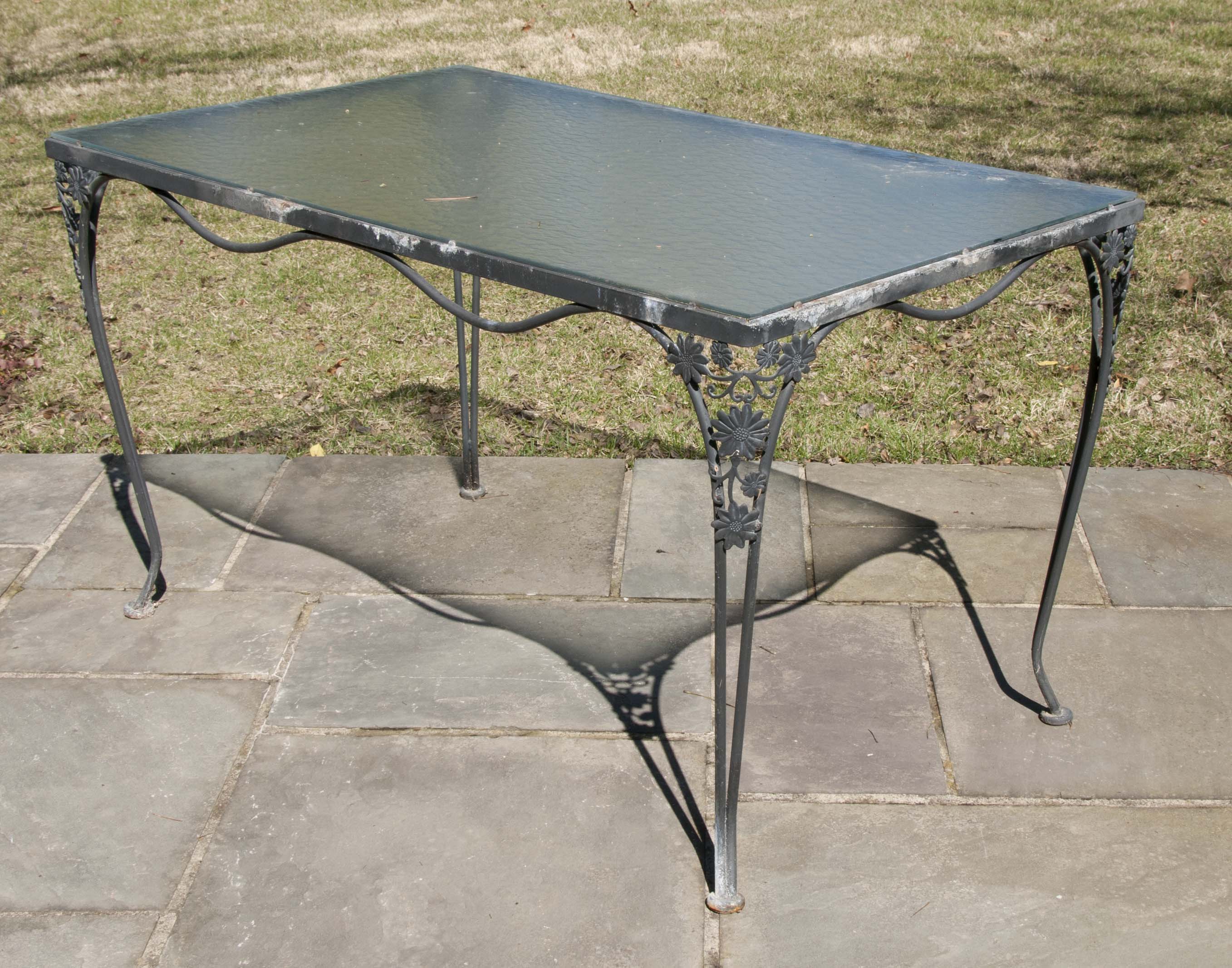 Five-Piece Wrought Iron Patio Set