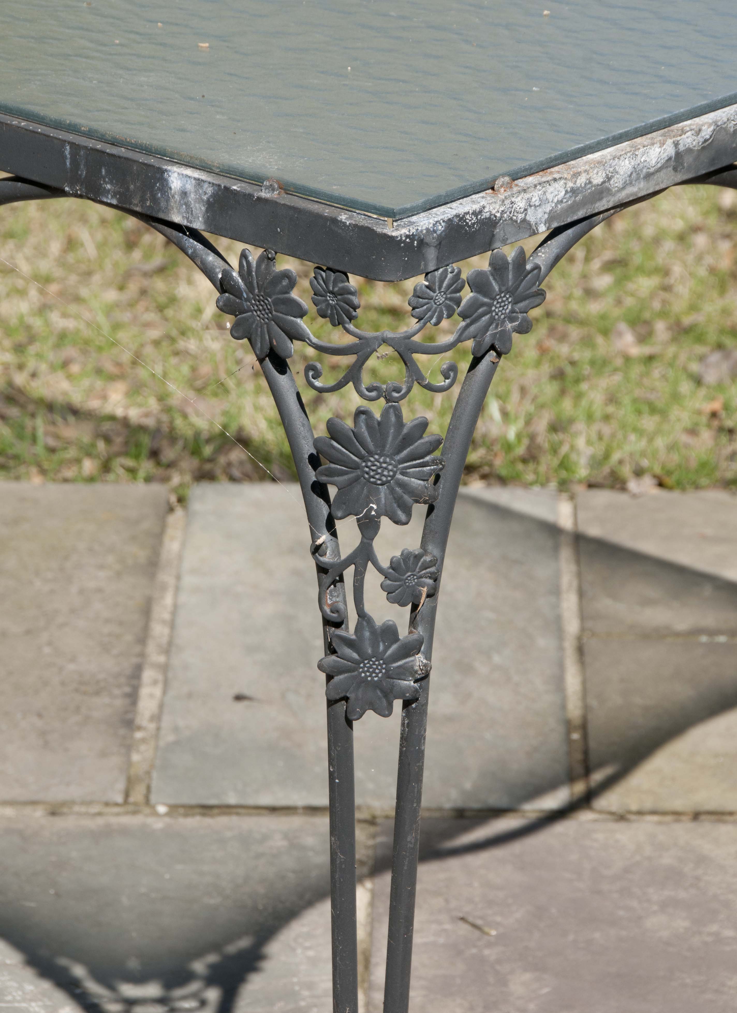 Five-Piece Wrought Iron Patio Set