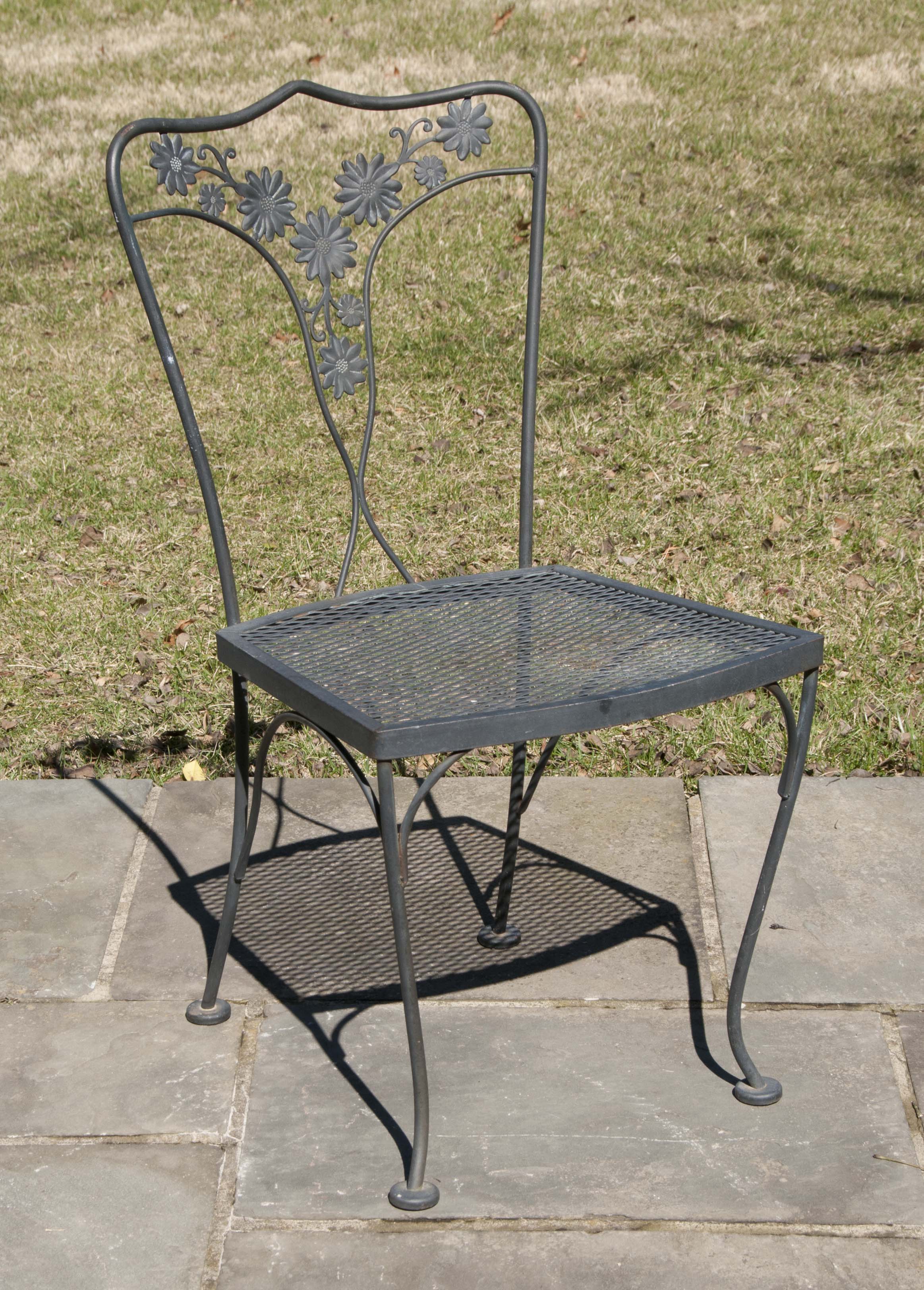 Five-Piece Wrought Iron Patio Set