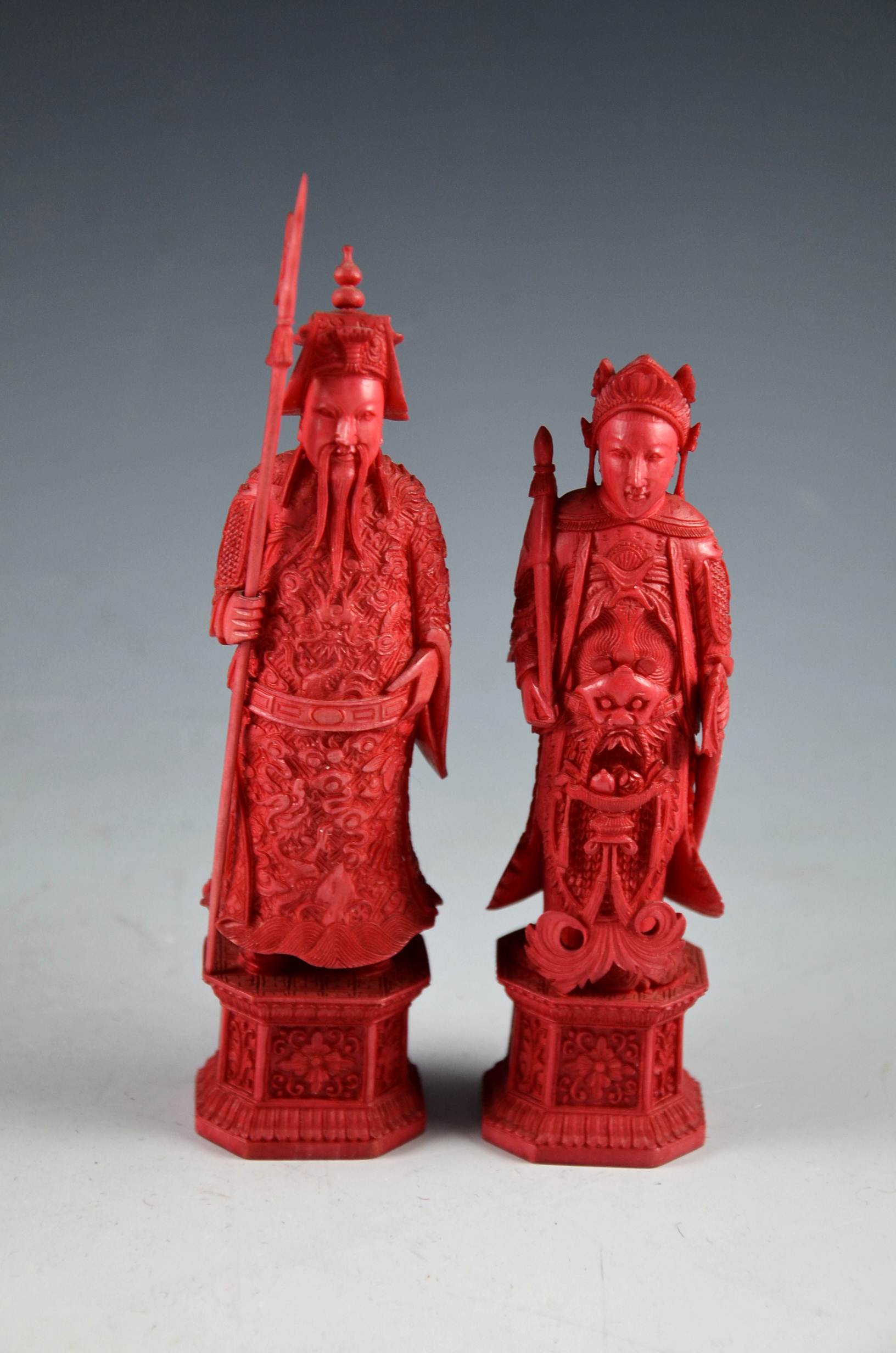 Antique ivory chess set.