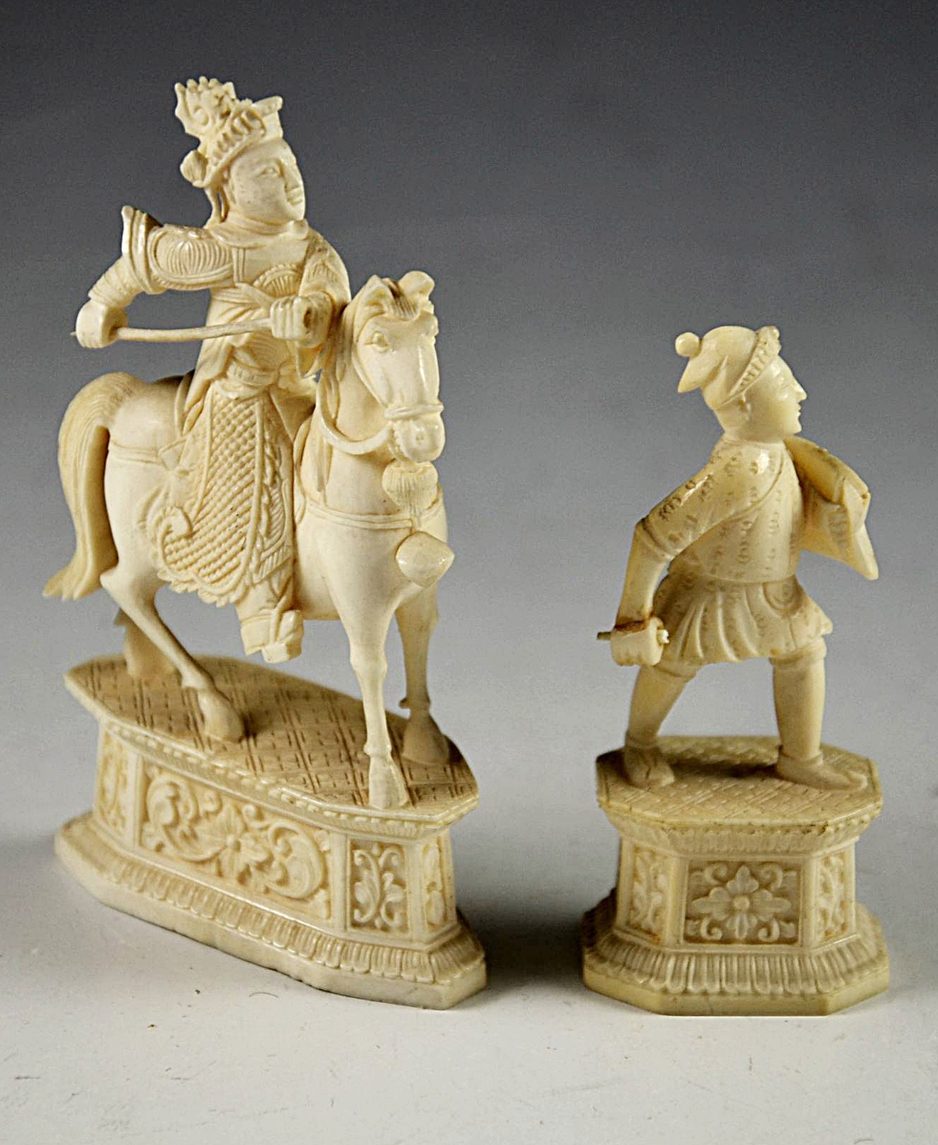 Antique ivory chess set.