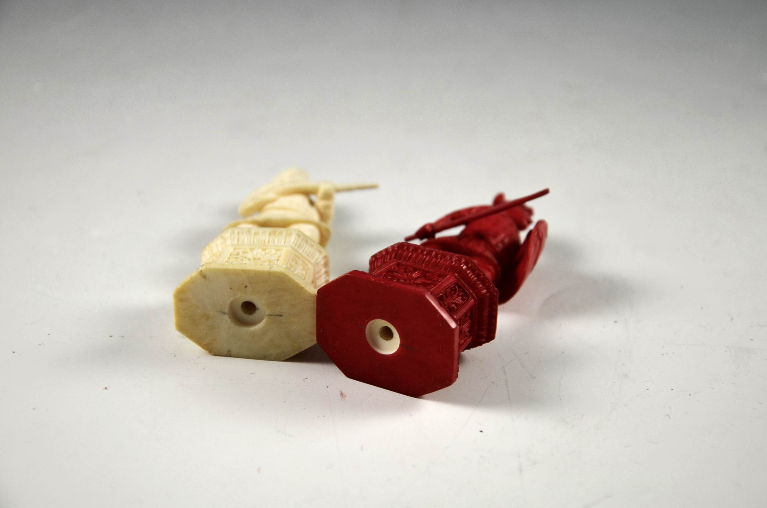 Antique ivory chess set.