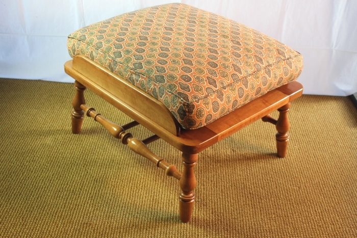 Thomasville Maple Oversized Footstool 