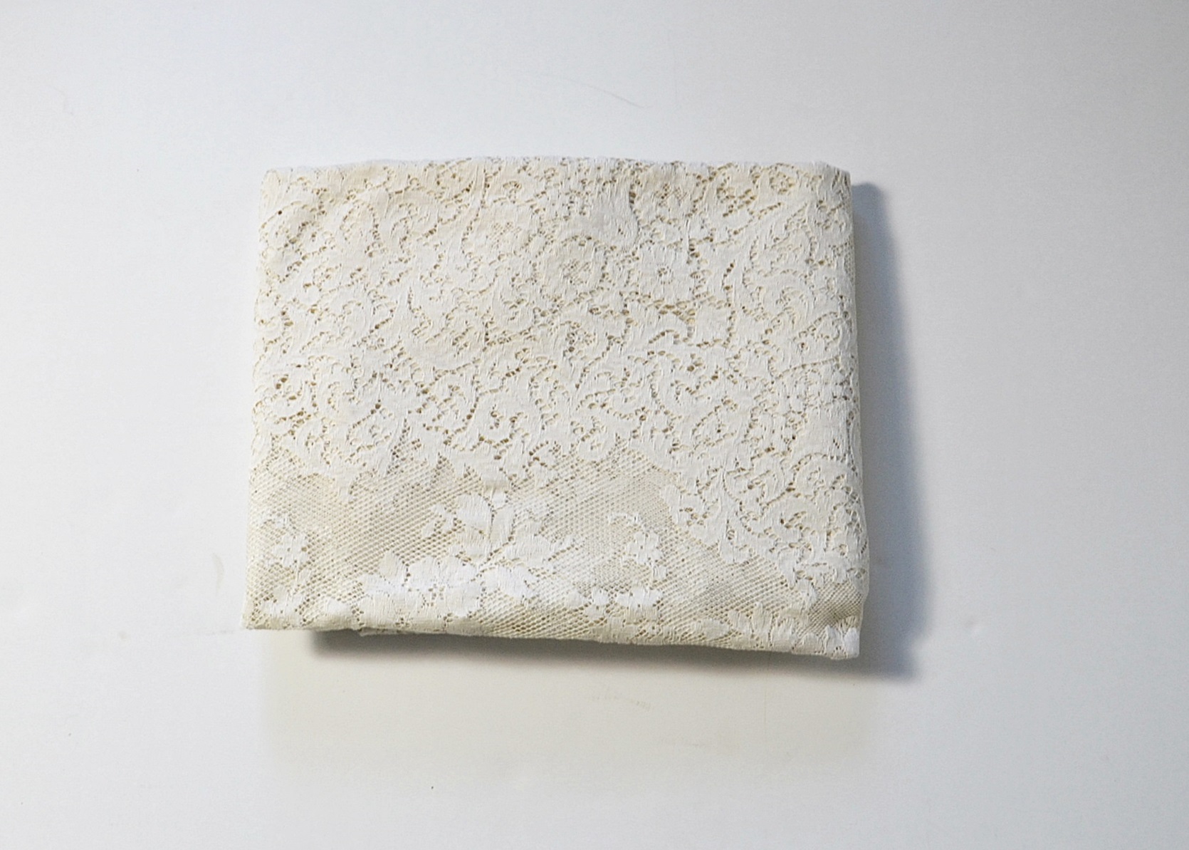 Lace tablecloth. 