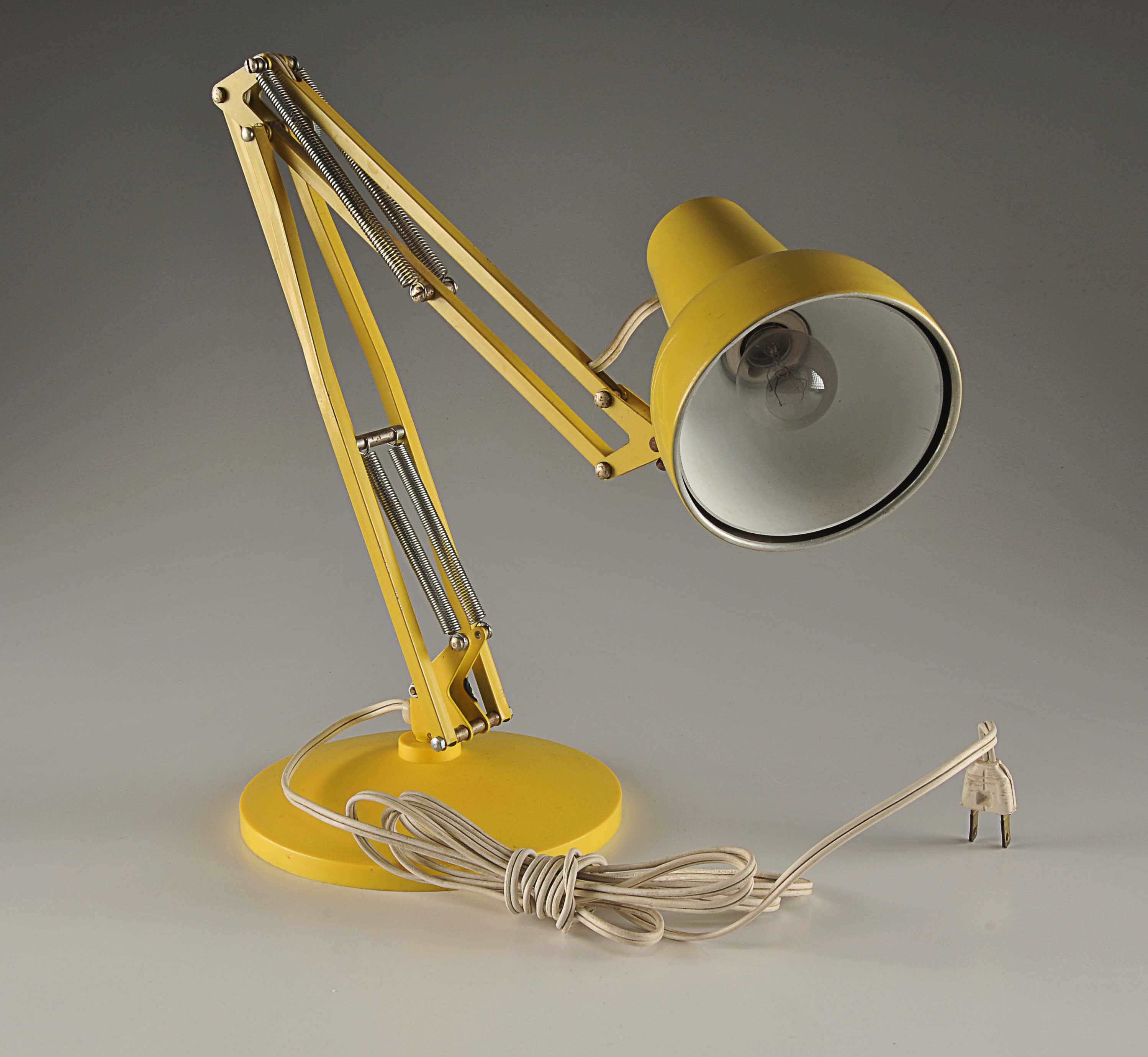 Yellow Industrial Table Lamp by LUXO