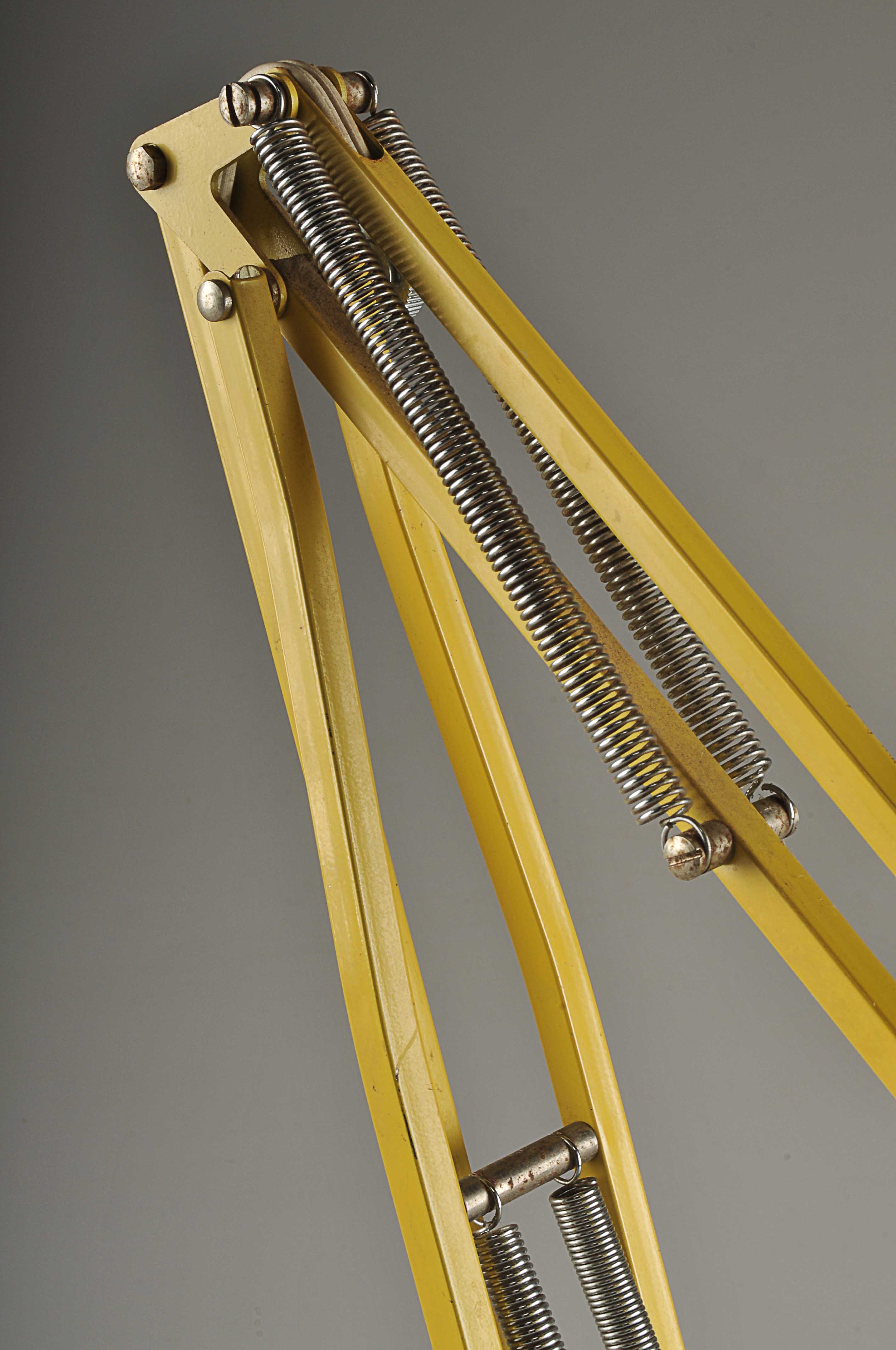 Yellow Industrial Table Lamp by LUXO