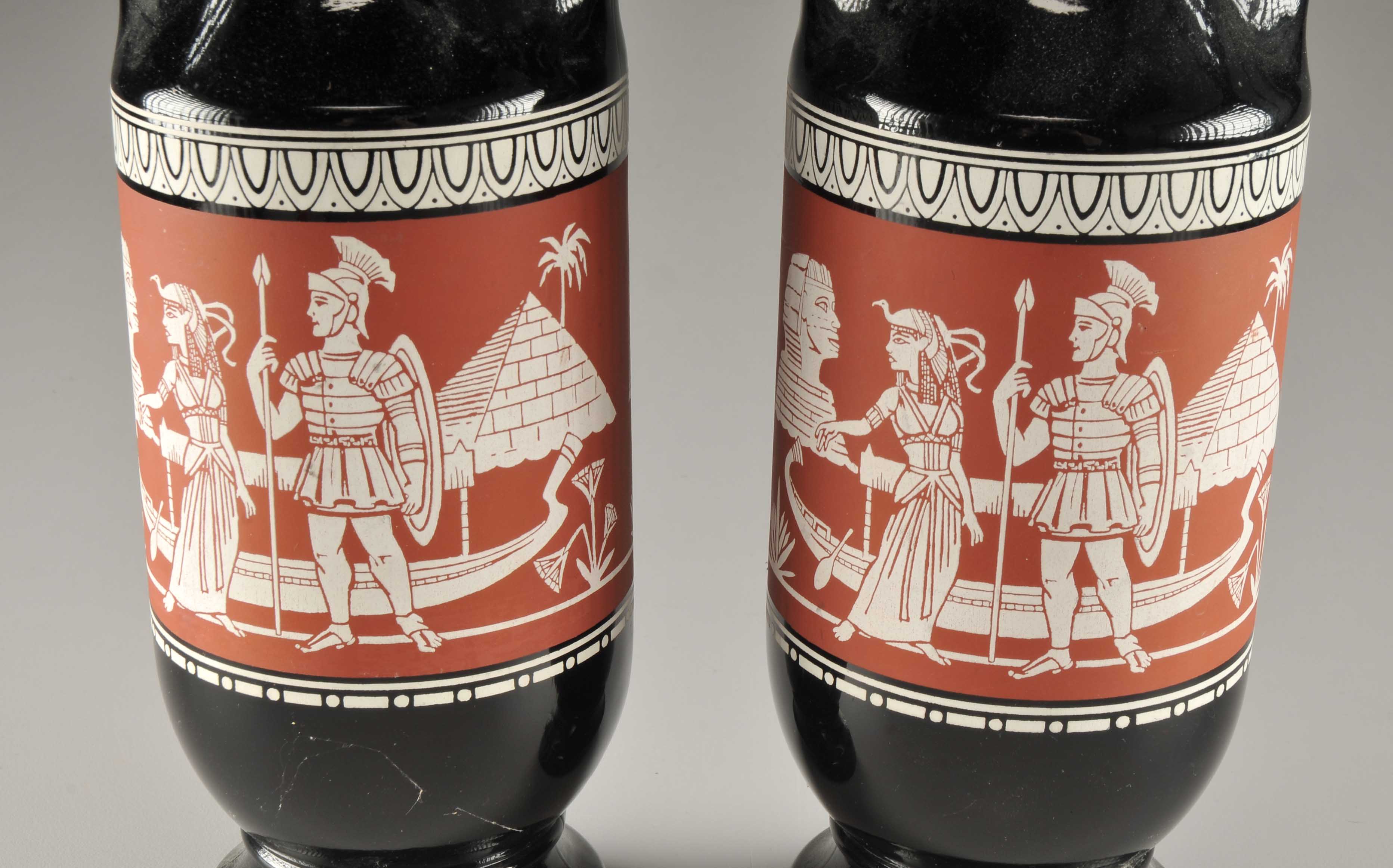 Pair Of Decorative Liquor Bottles