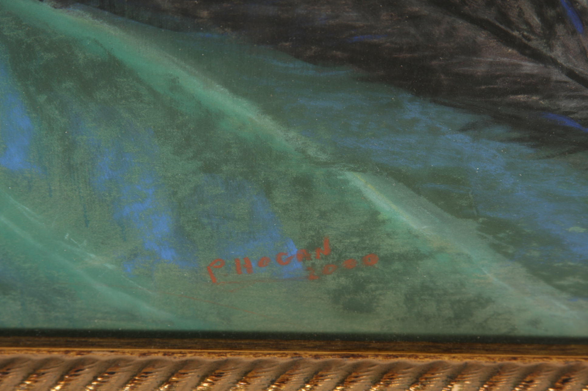 Original Pastel Of Violin By Patrick Hogan