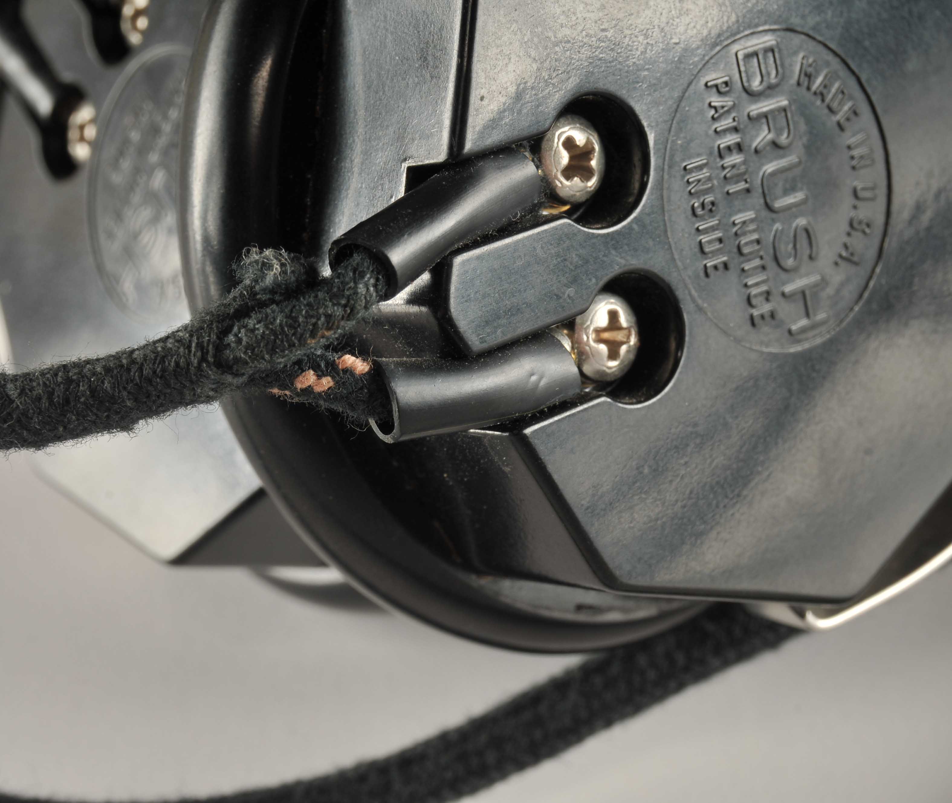 Pair of Crystal Headphones by Clevite Electronic Components