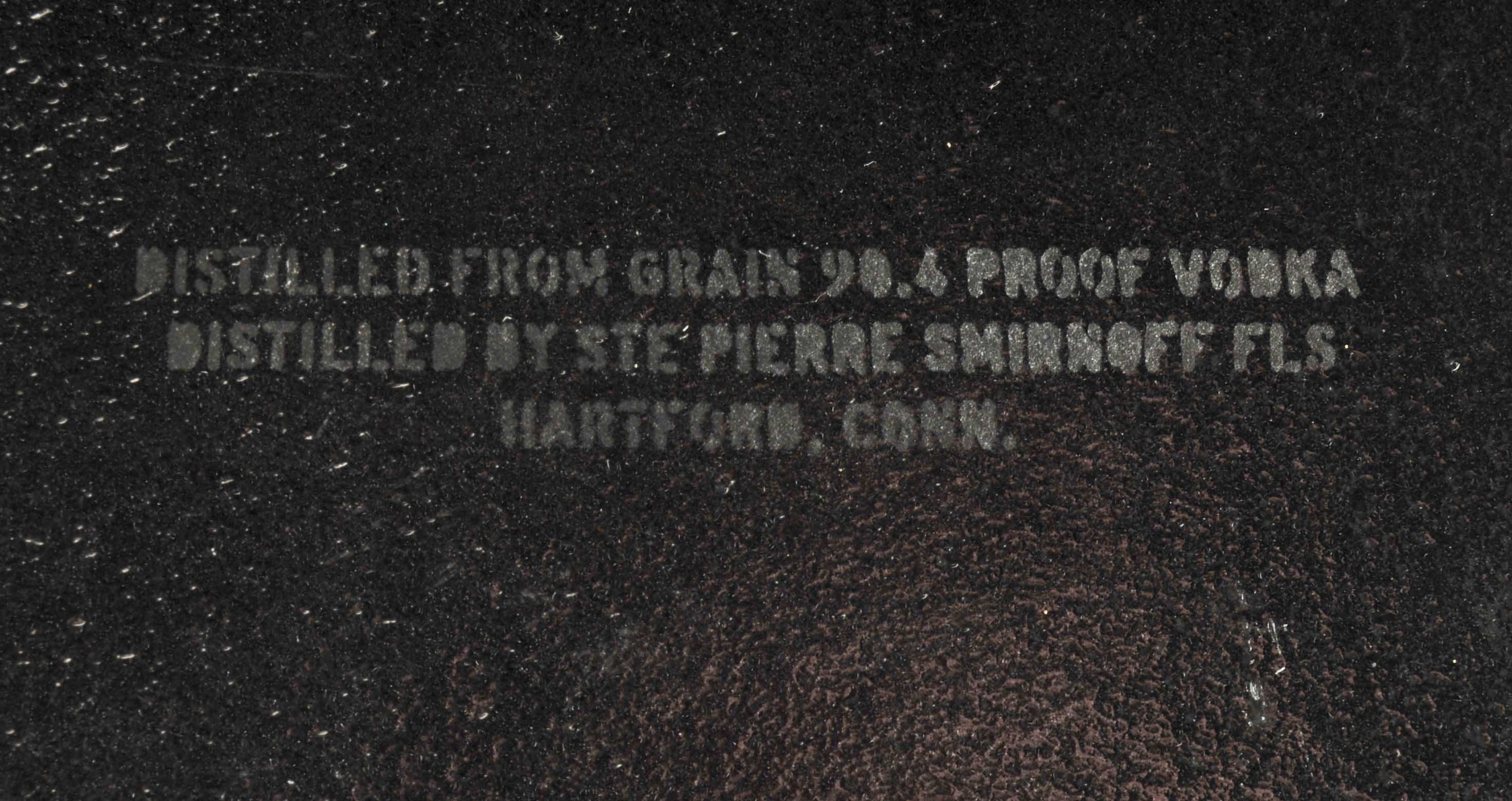 Set of Three Black Smoke Glass Ashtrays