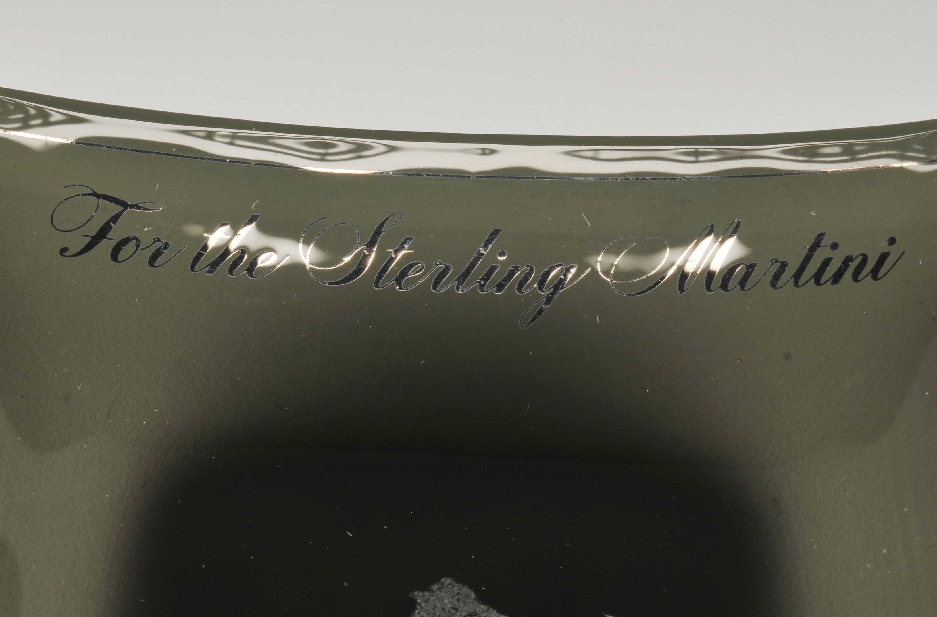 Set of Three Black Smoke Glass Ashtrays