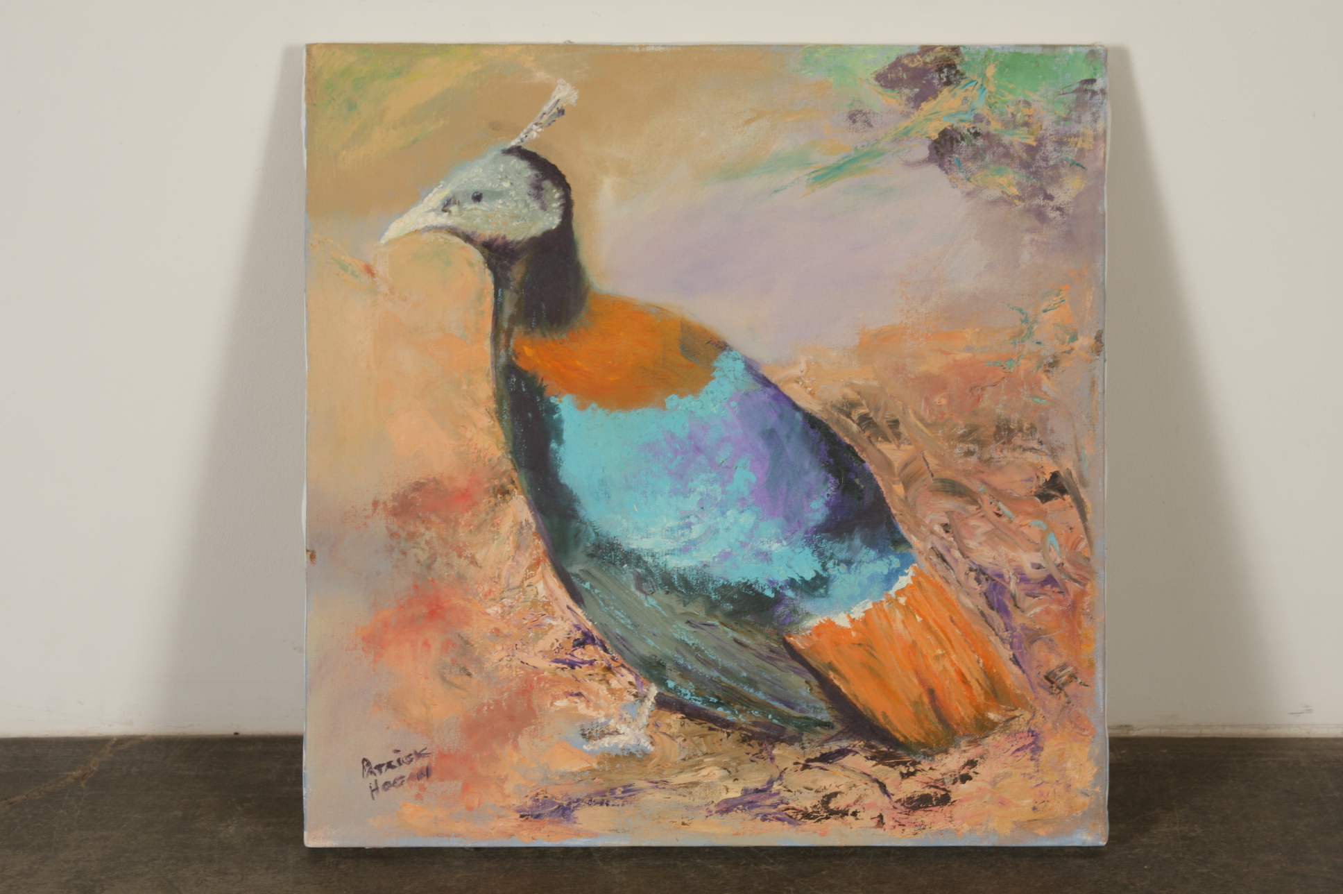 Blue Quail Painting by Patrick Hogan