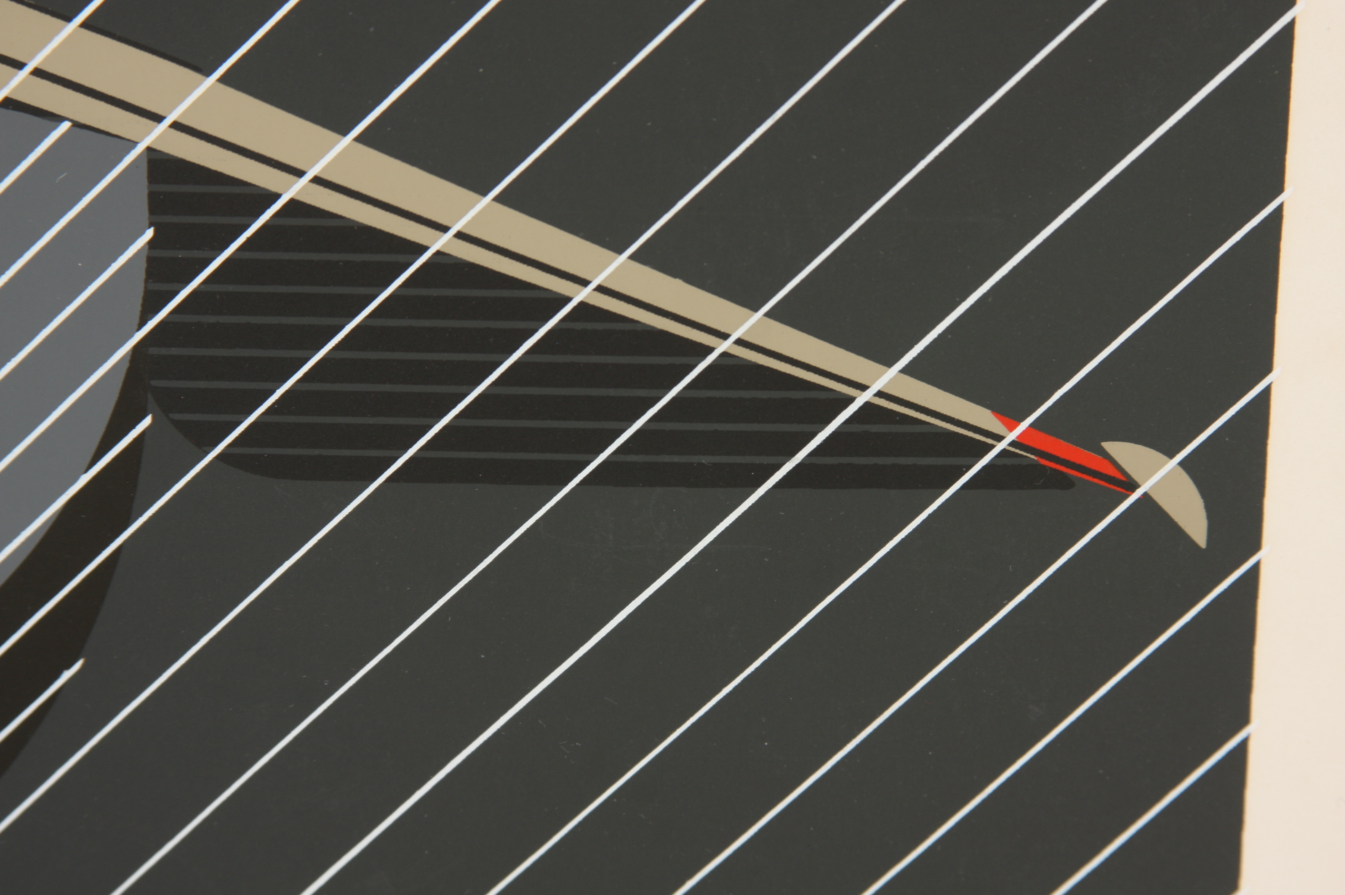 Charley Harper, Pelican in a Downpour Serigraph