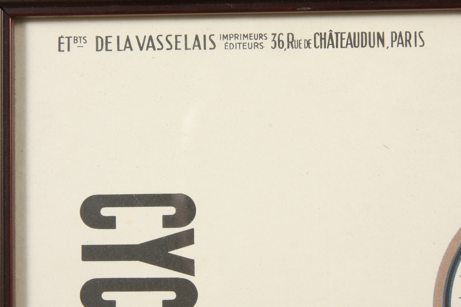 Reproduction 1937 French Cycle Favor Motos Stone Lithography Poster