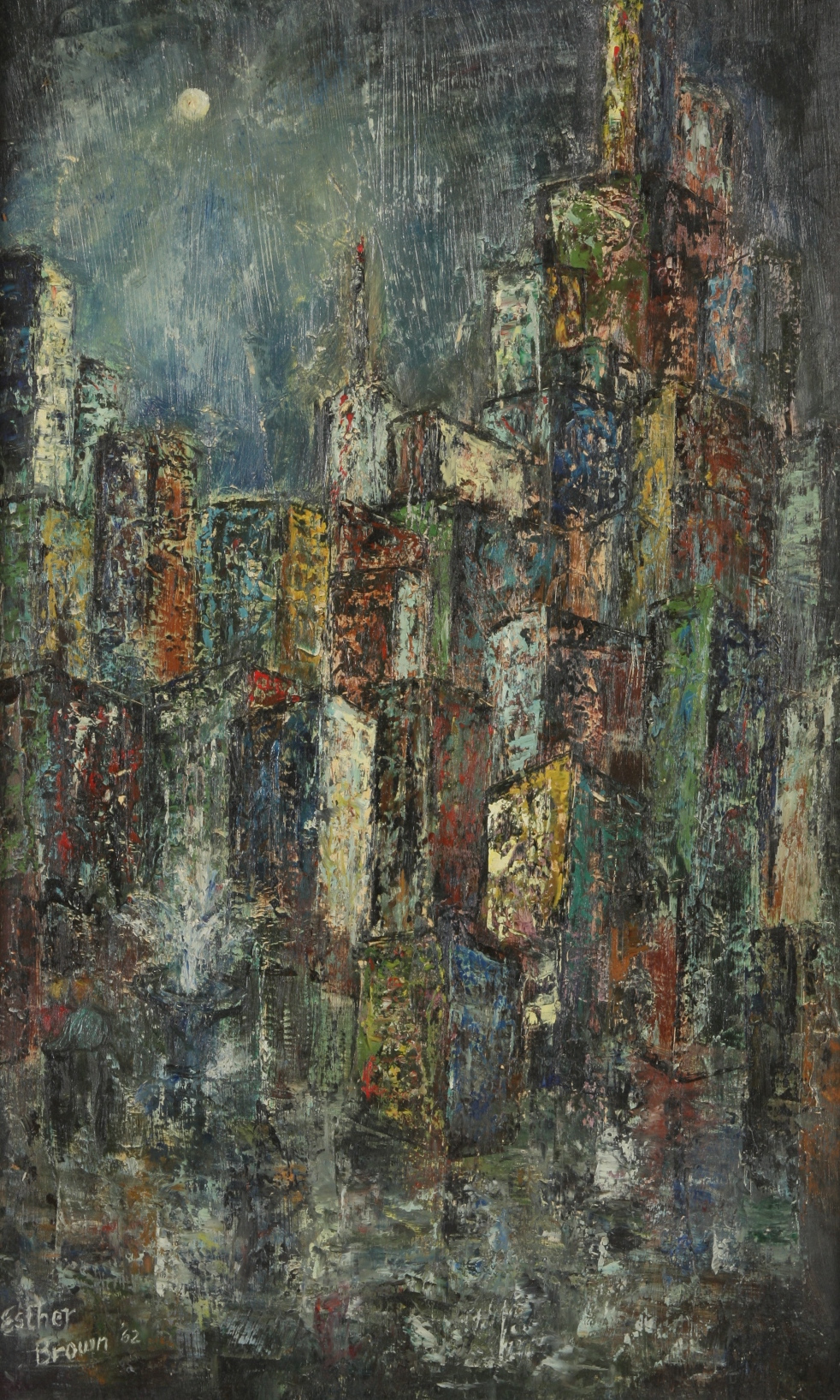 Original Esther Brown Oil on Academy Board 