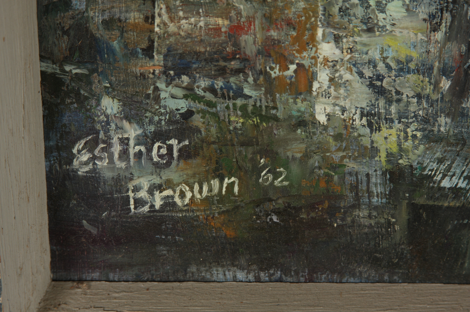 Original Esther Brown Oil on Academy Board 