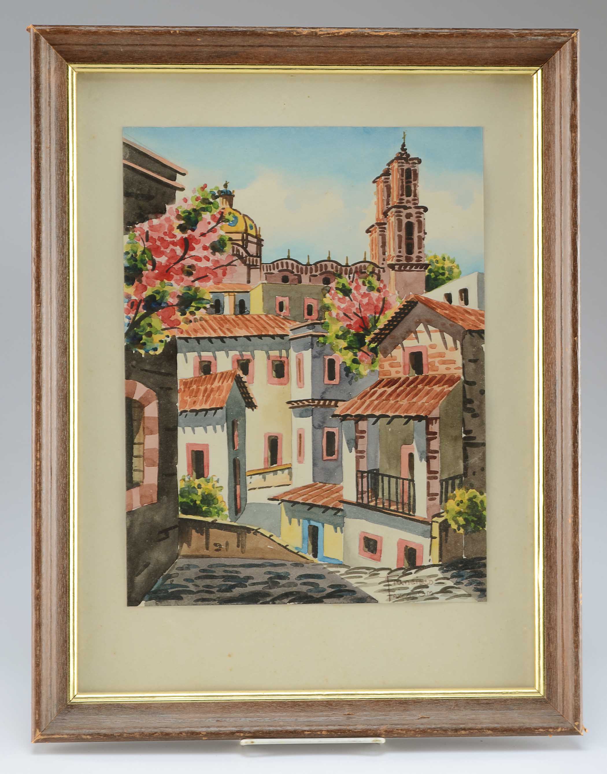 Original Francisco Faxco Watercolor on Paper 