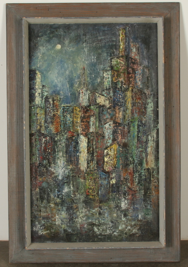 Original Esther Brown Oil on Academy Board 