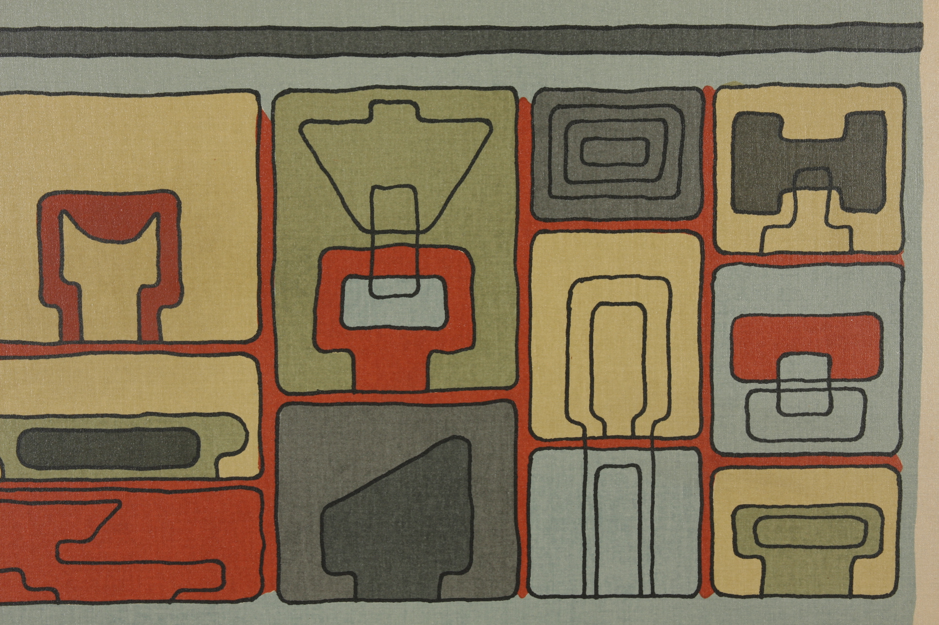 Original Richards Eight Color Serigraph on Canvas