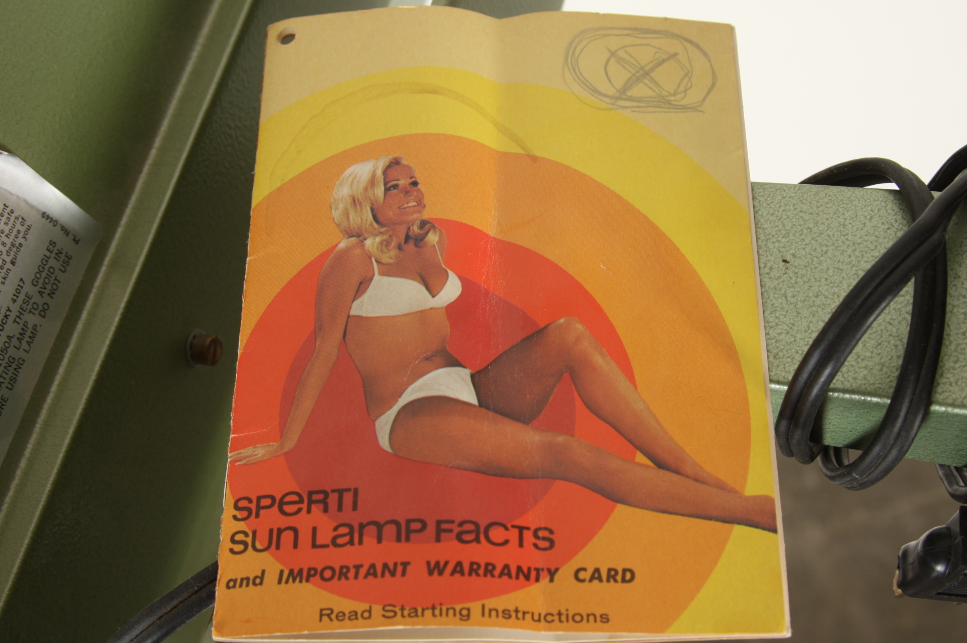 Sperti Mark IV Tanning Lamp with Floor Stand