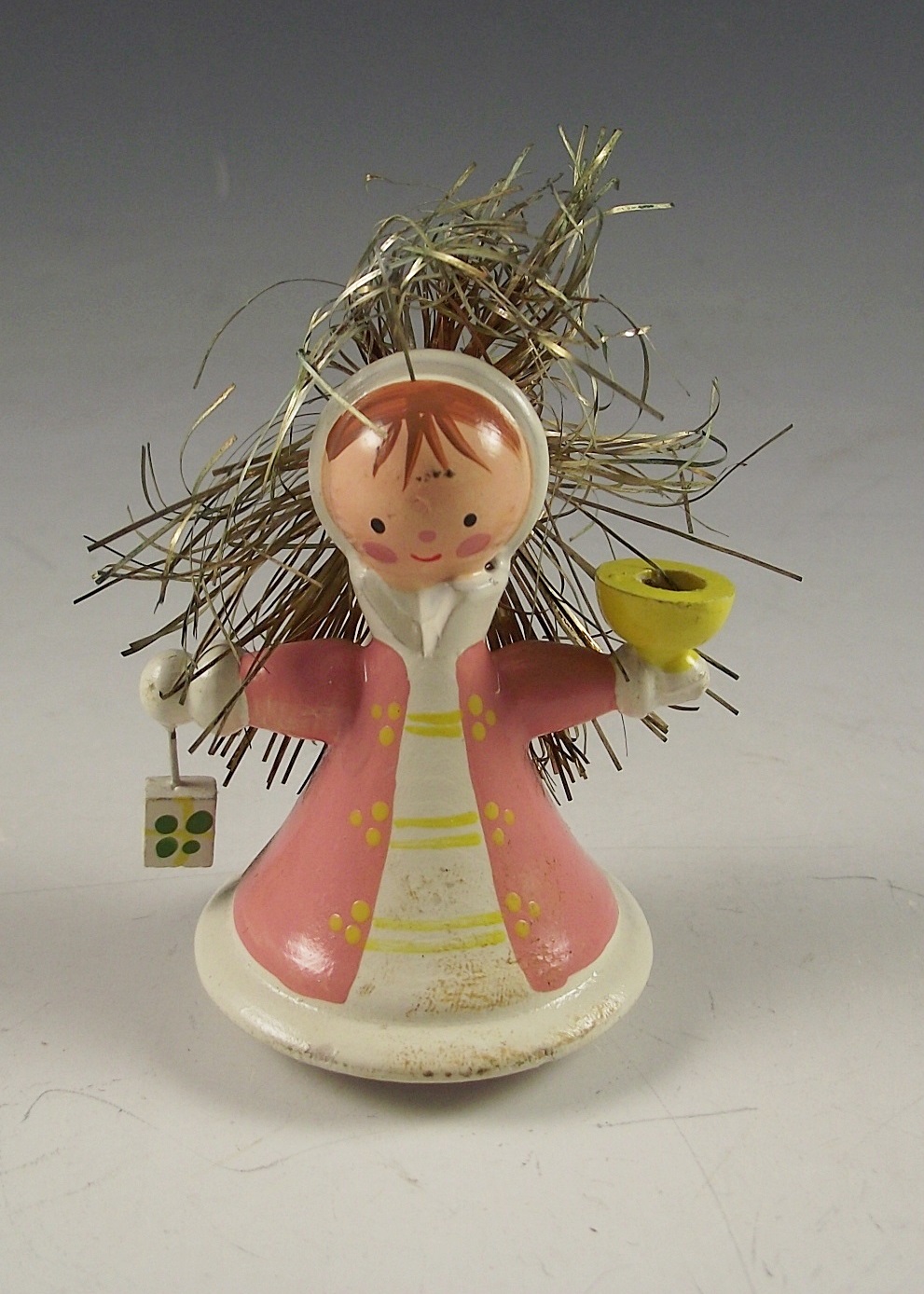 Wooden angel figurines.