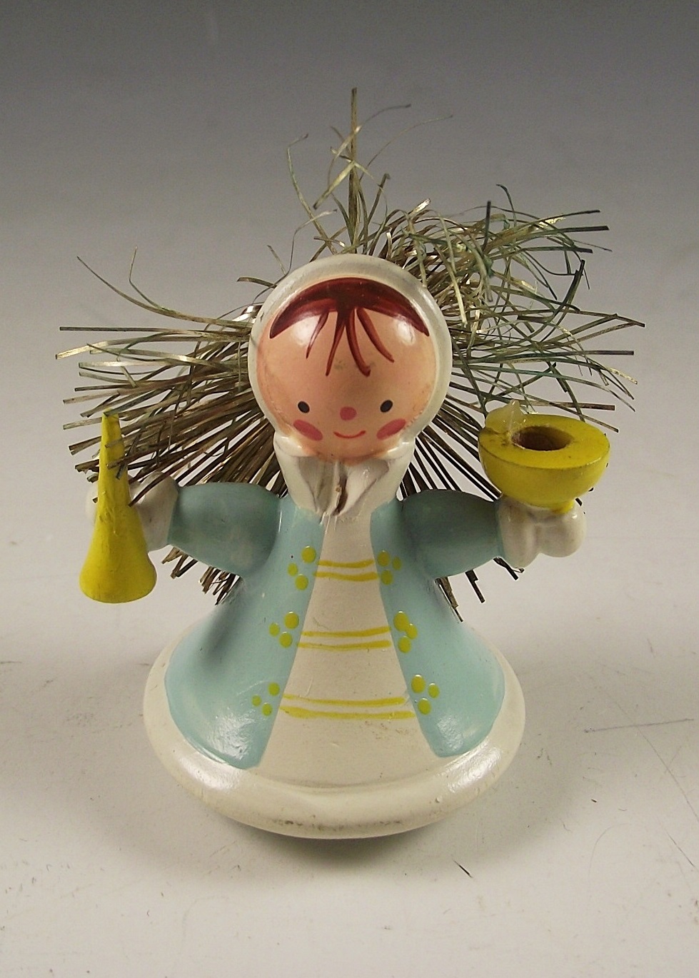 Wooden angel figurines.