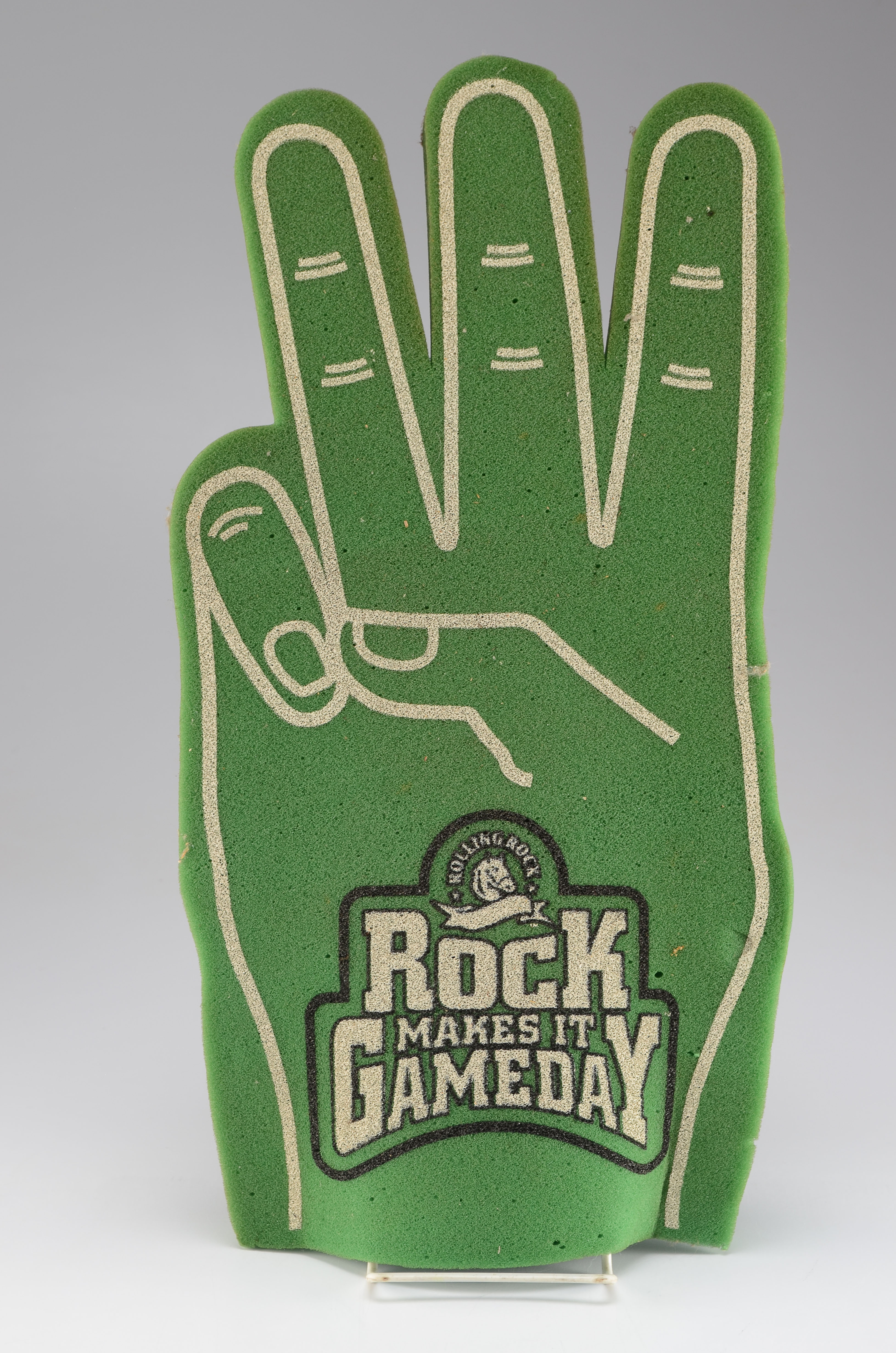 Sports Fan Foam Hand with Rolling Rock Advertising