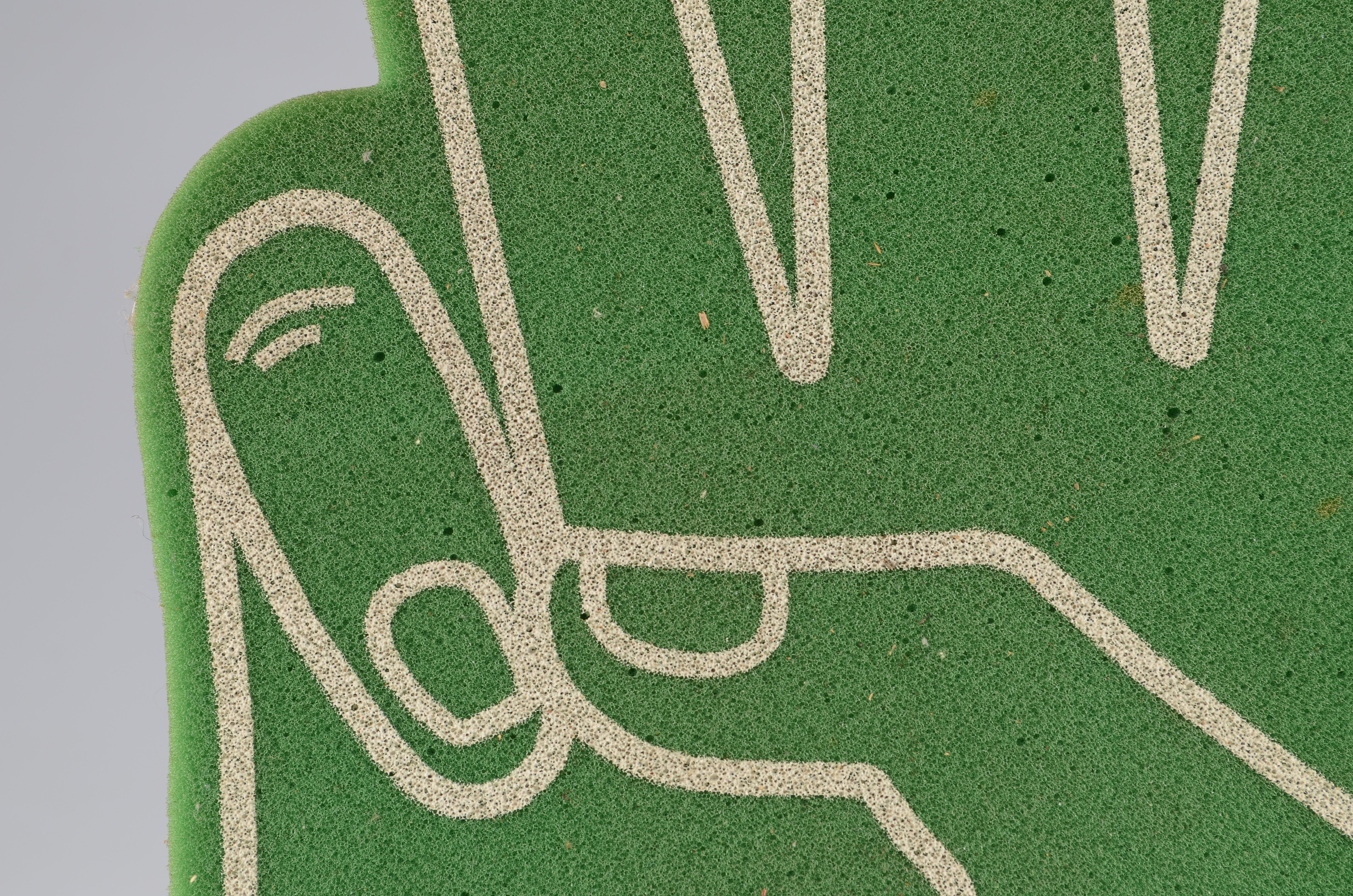 Sports Fan Foam Hand with Rolling Rock Advertising