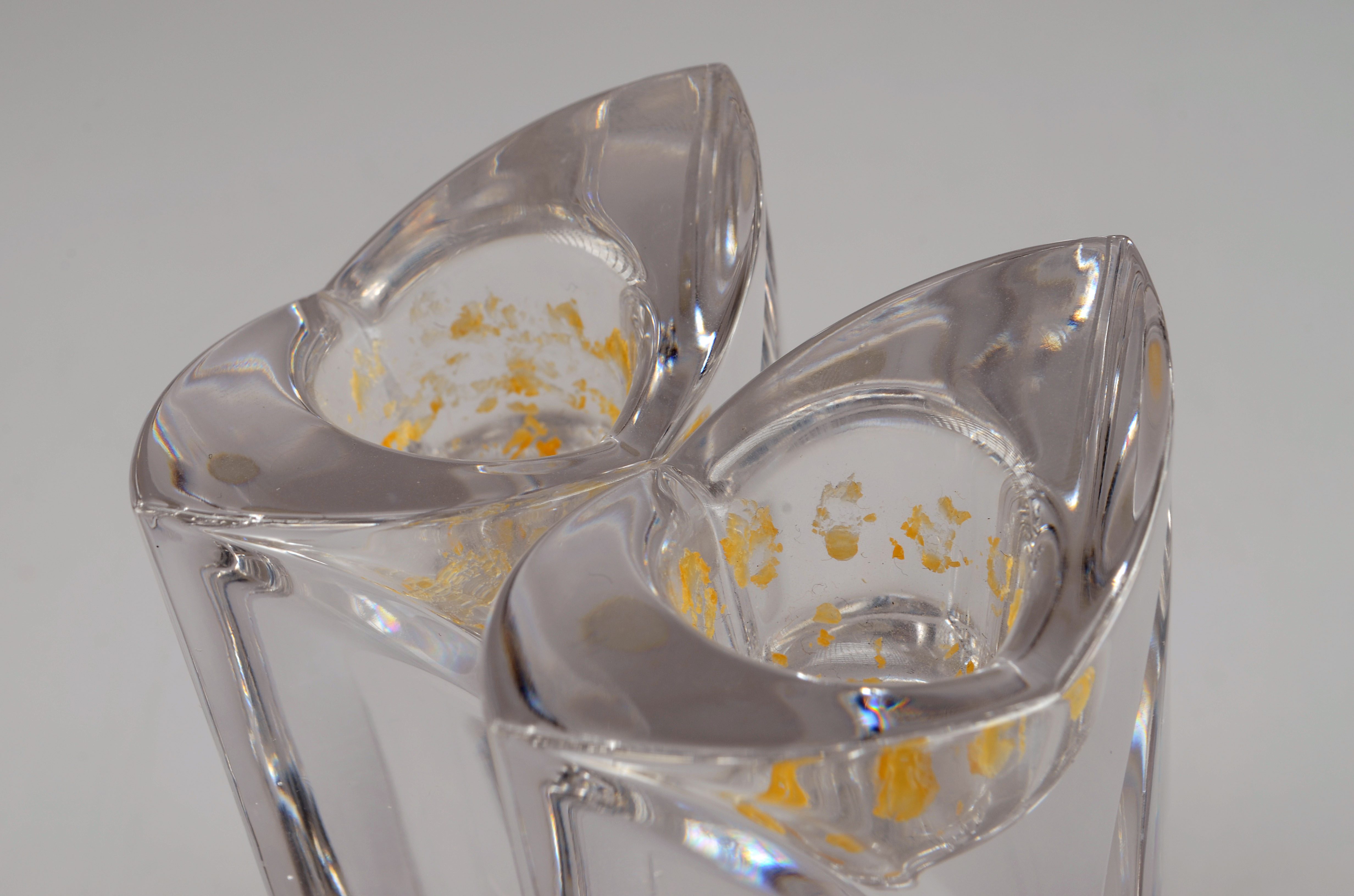 Pair of Crystal Candlestick Holders 