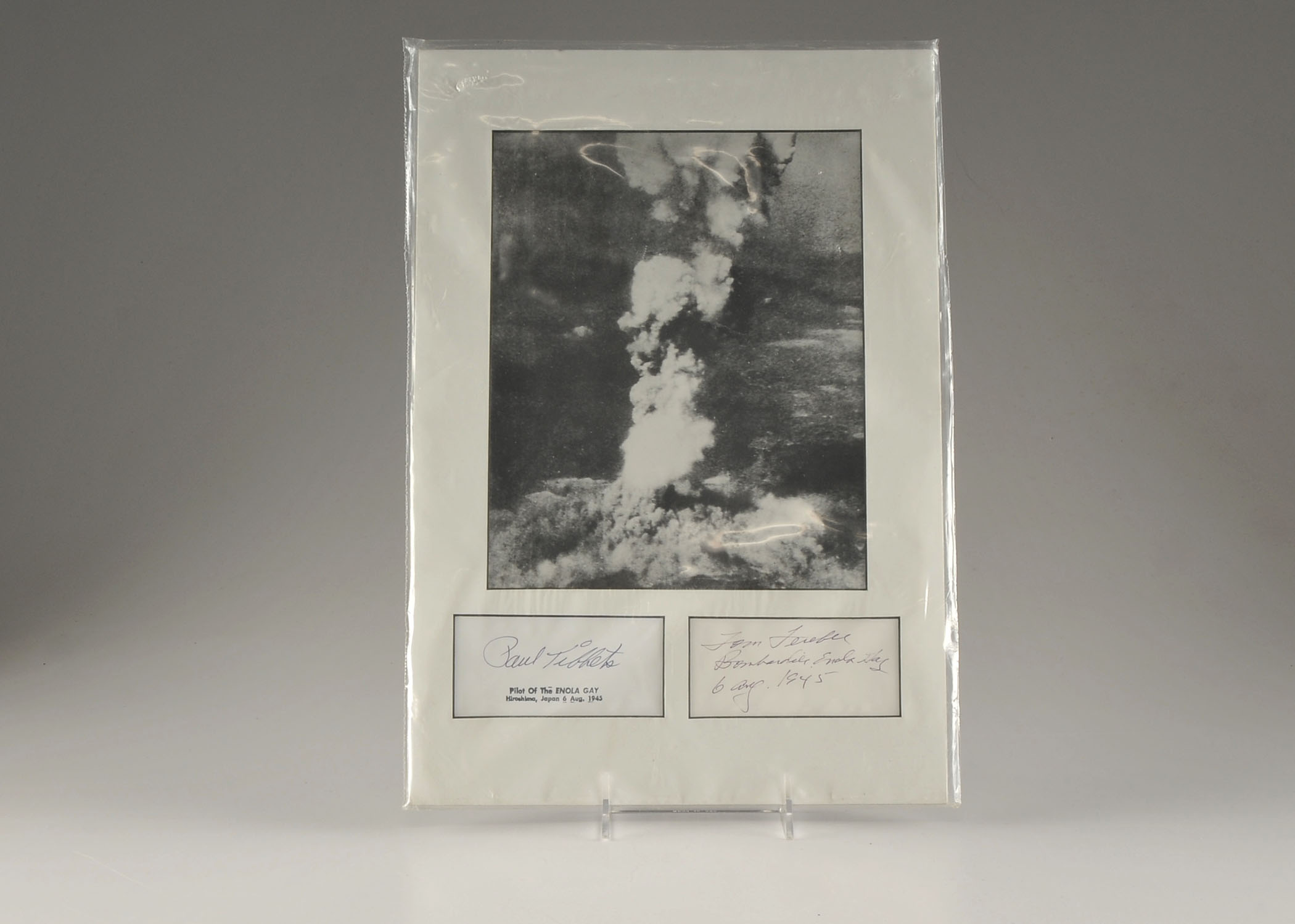 Signed Atomic Explosion Photograph 