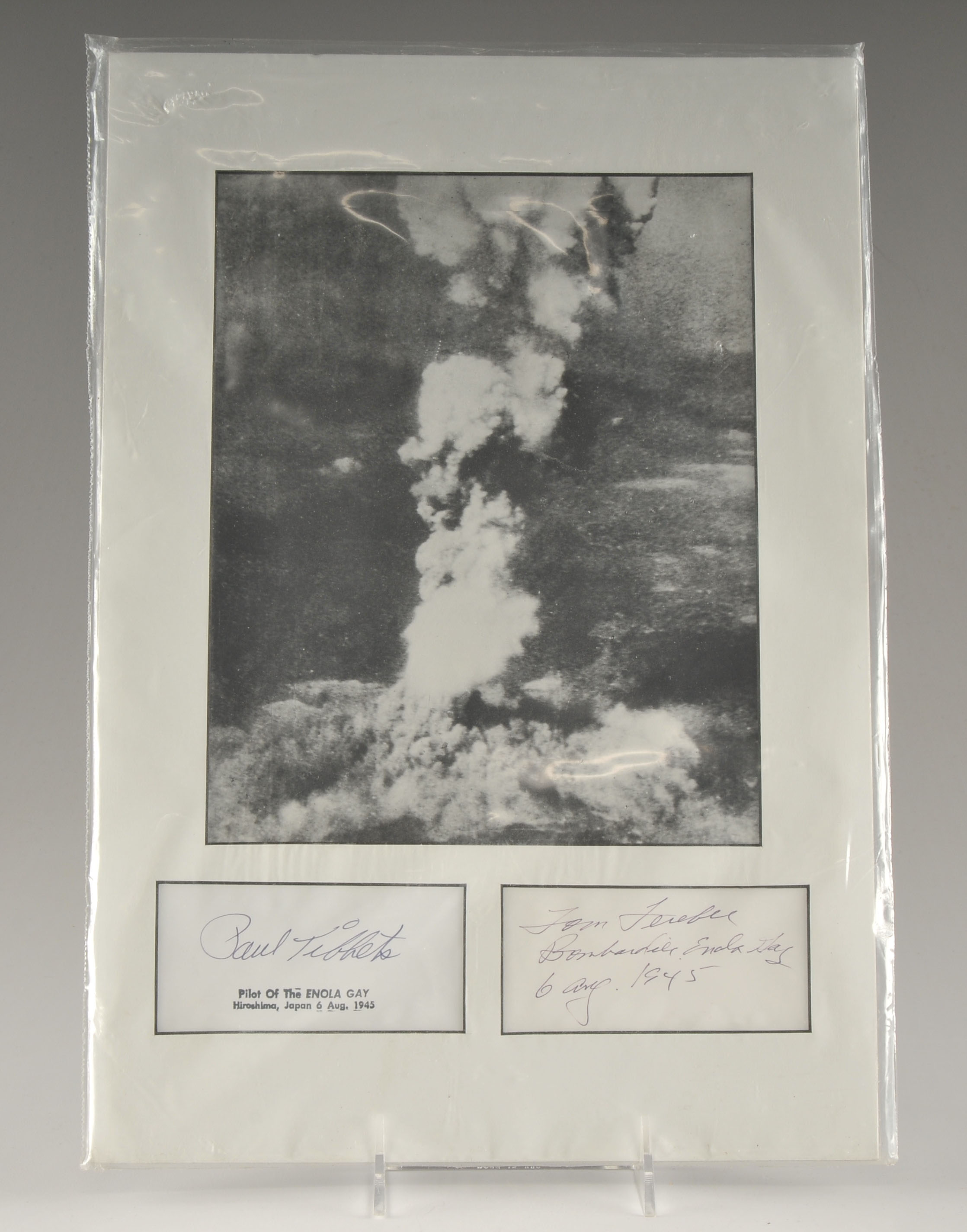 Signed Atomic Explosion Photograph 