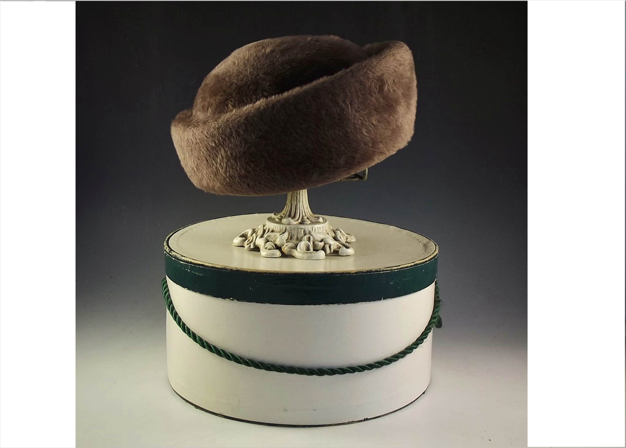 Empress vintage faux fur hat from Pogue's.