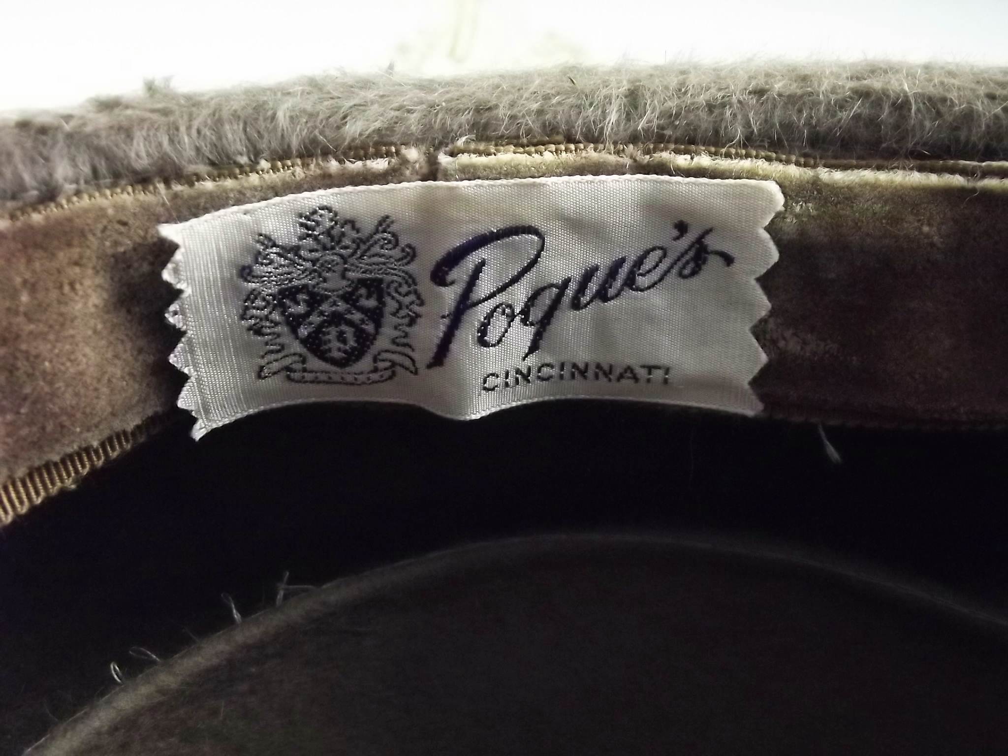 Empress vintage faux fur hat from Pogue's.