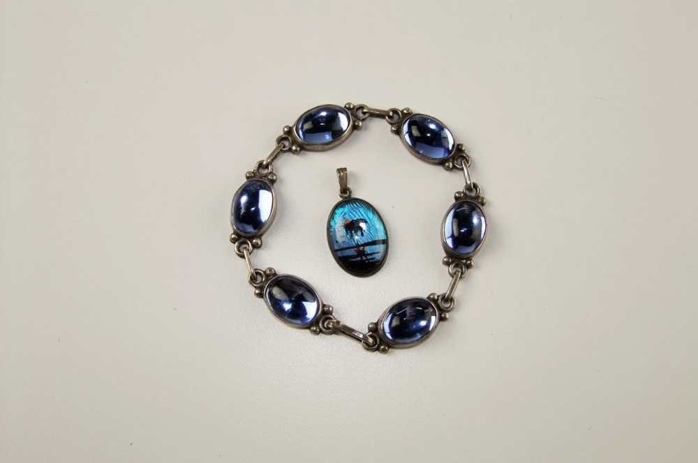 Sterling silver link bracelet 