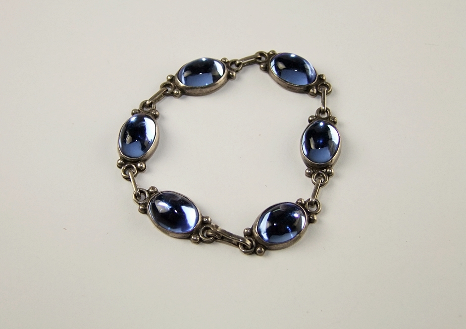 Sterling silver link bracelet 