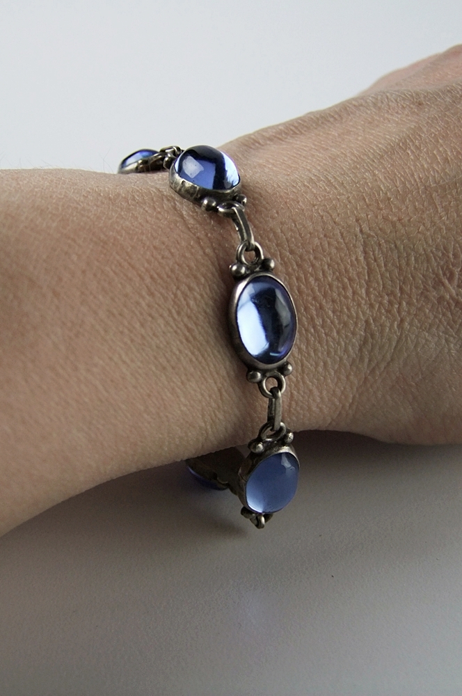 Sterling silver link bracelet 