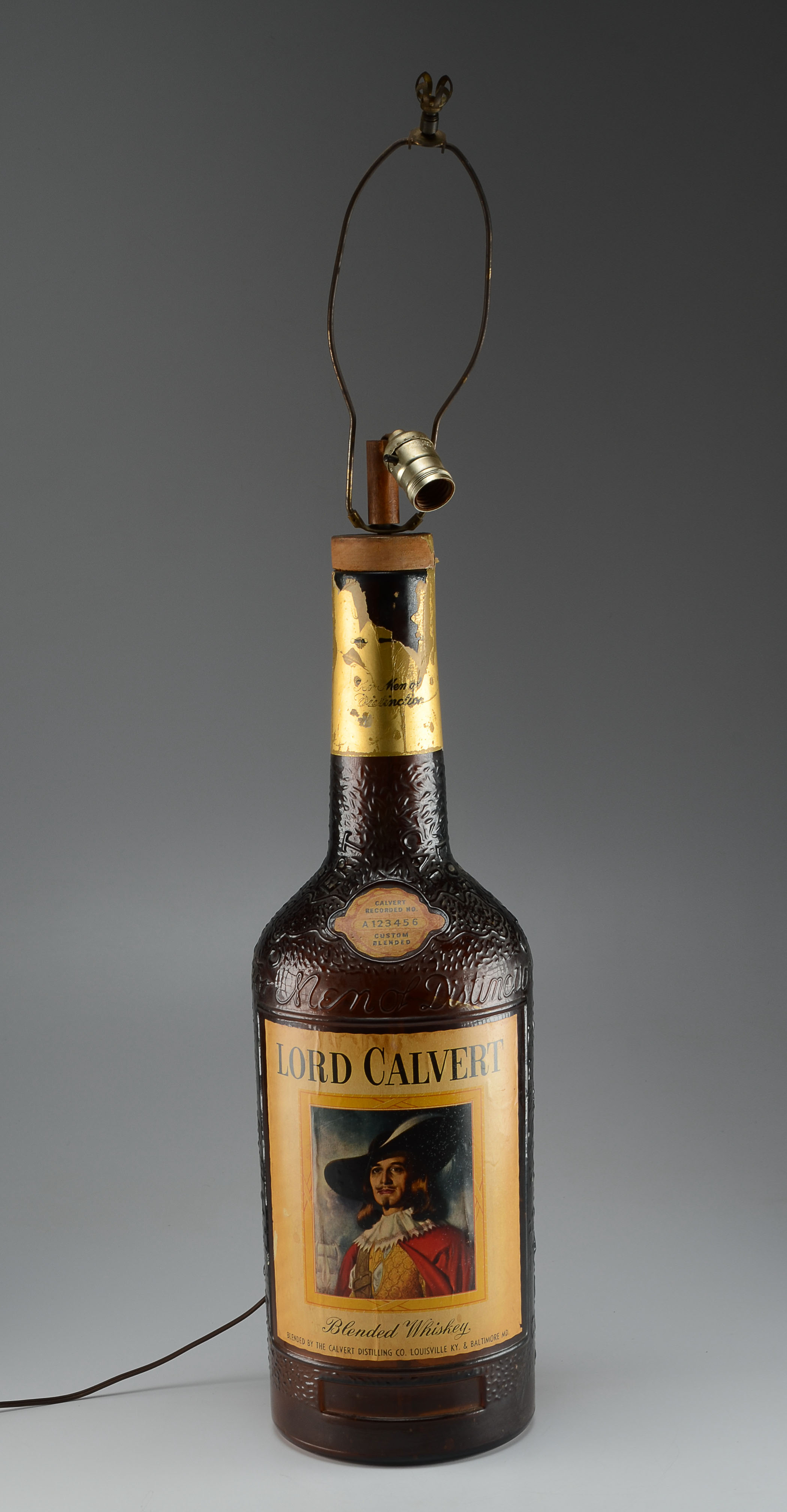 Lord Calvert Bottle Lamp