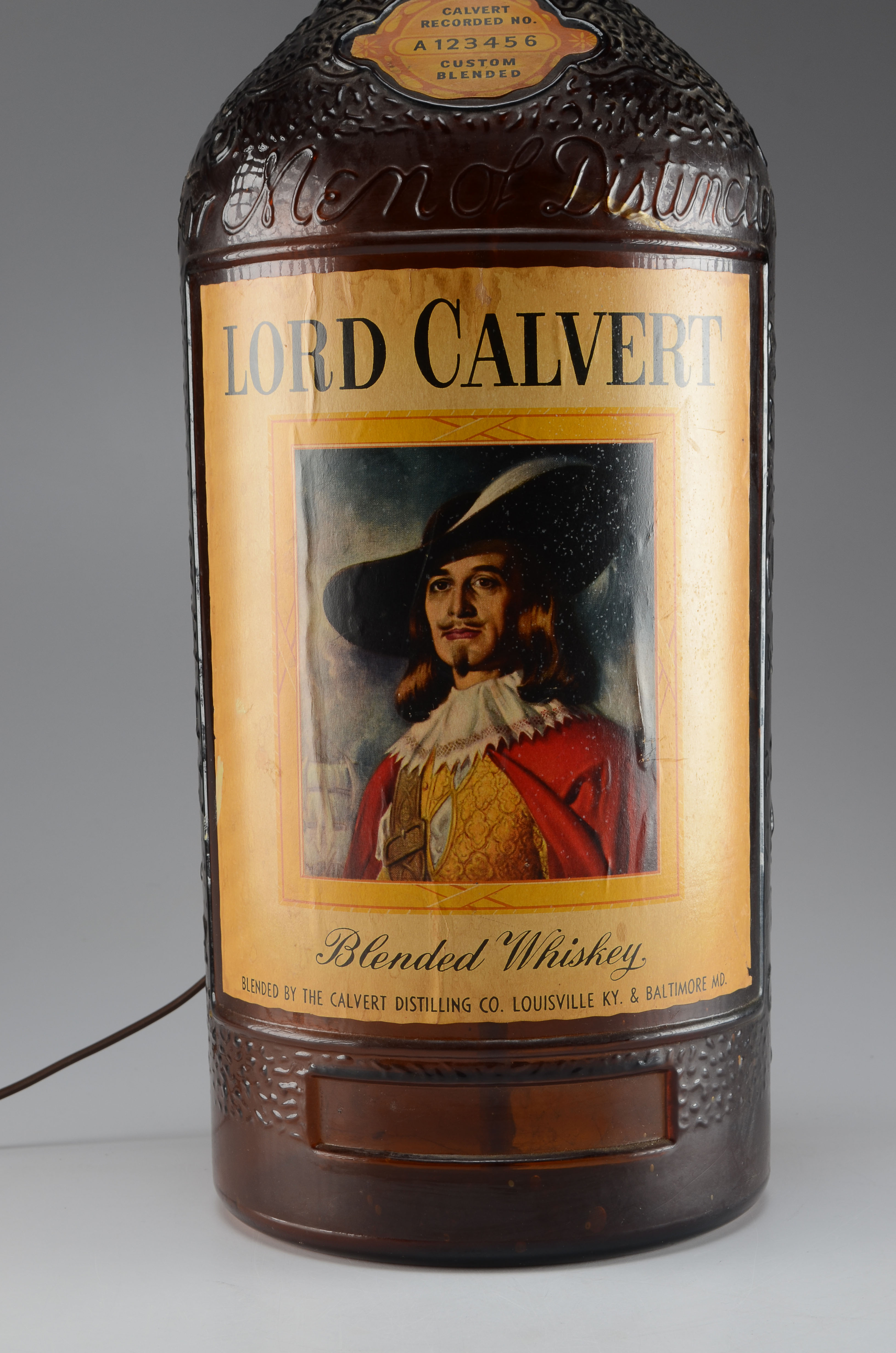 Lord Calvert Bottle Lamp