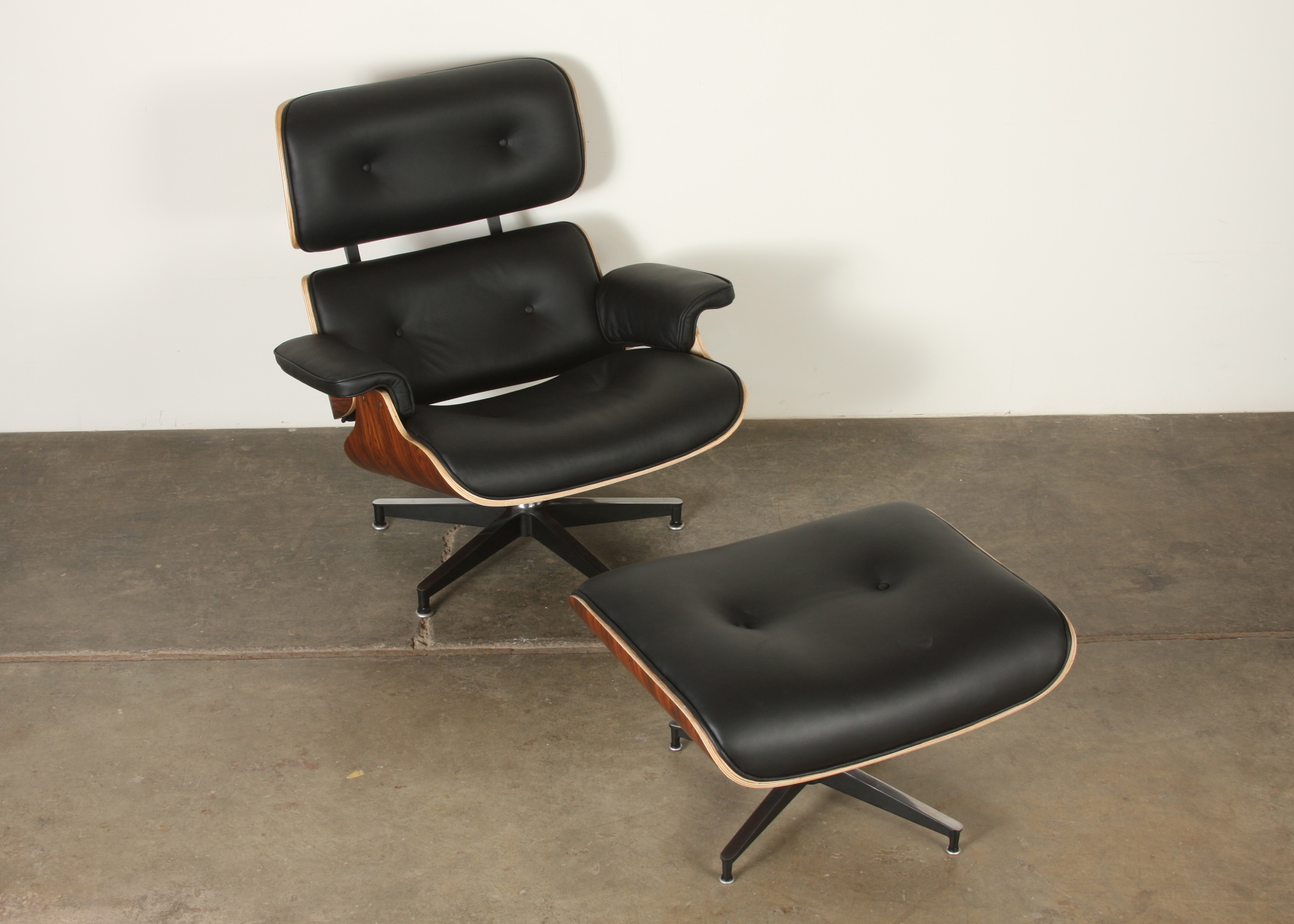 Eames Style Lounge Chair and Ottoman