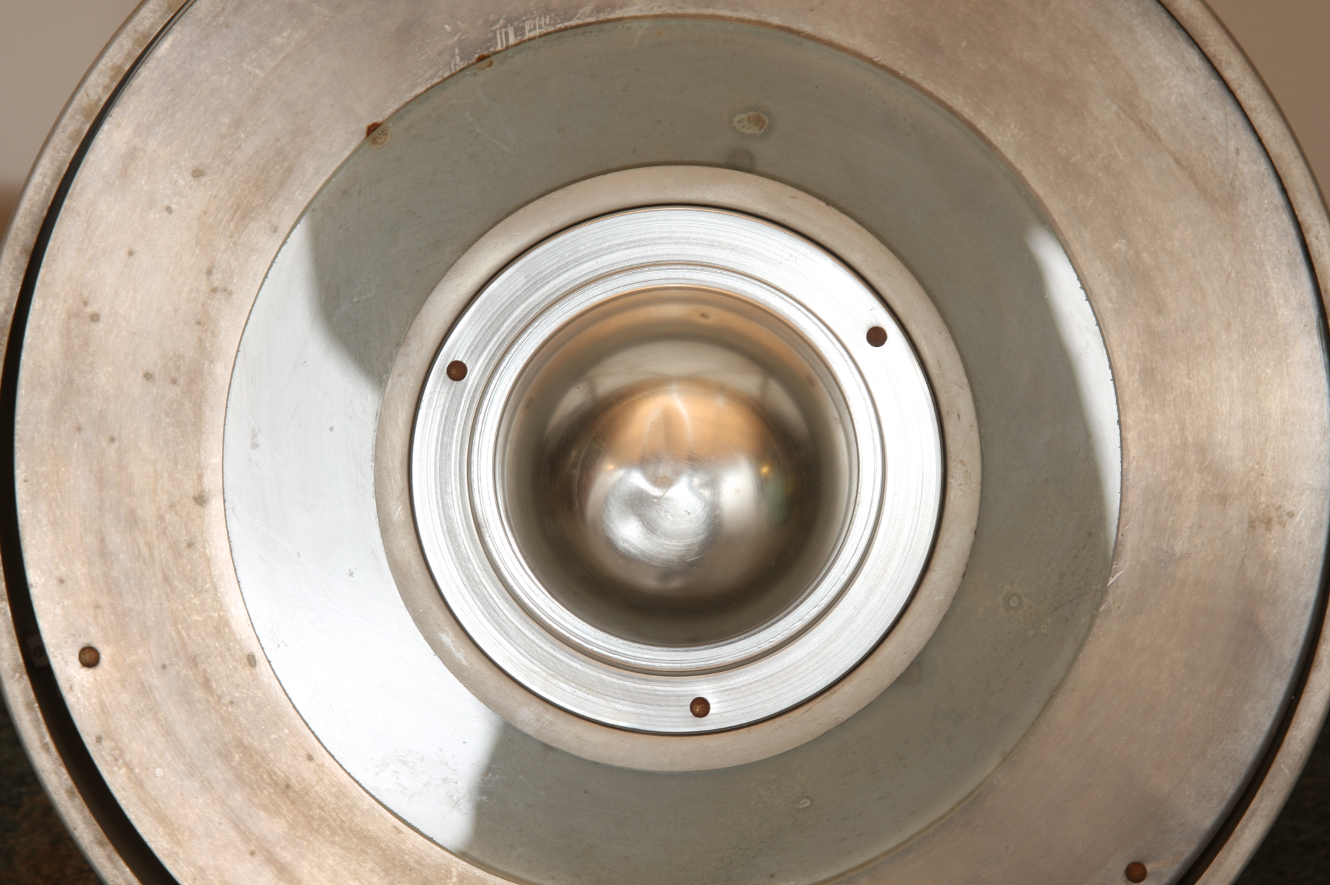 Art Deco Spun Aluminum Drop Ceiling Light
