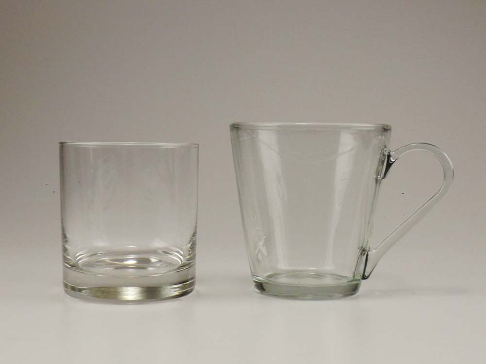 Clear Glass Cups and Tumblers