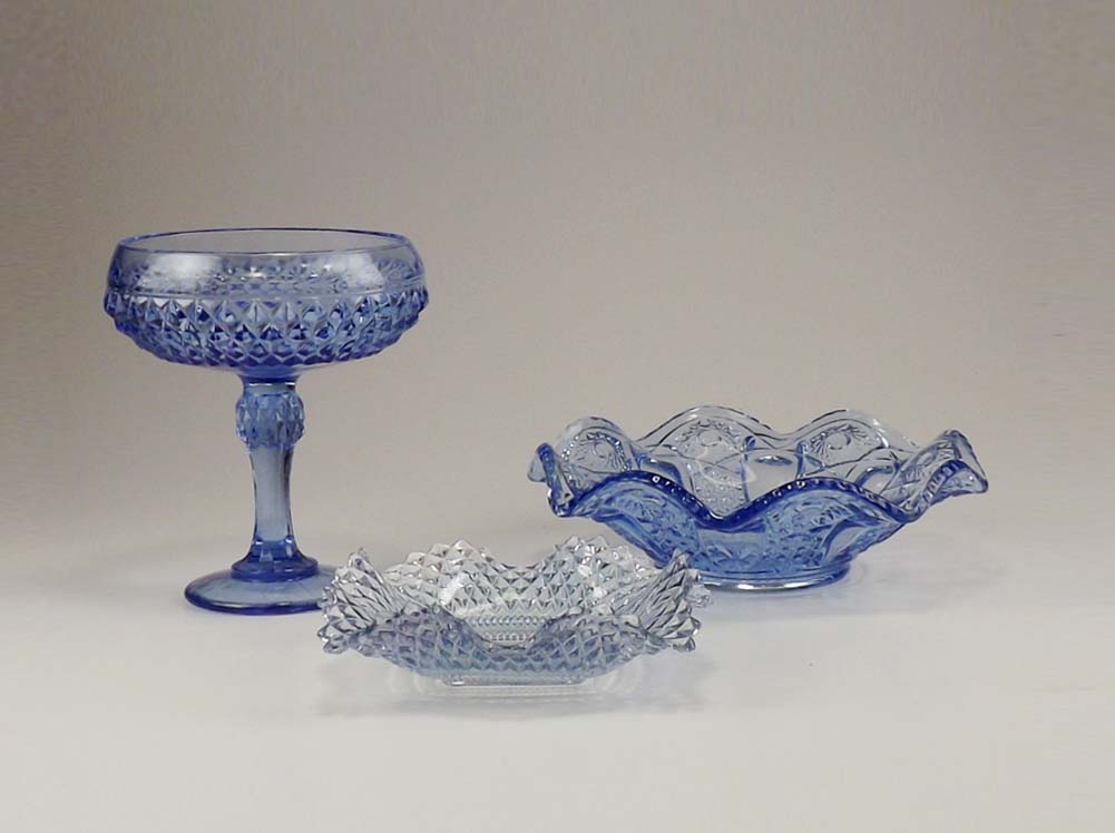 Blue Depression Glass Group