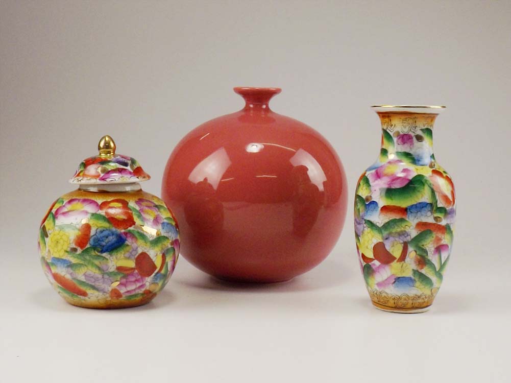 Chinese Porcelain and Modern Vase