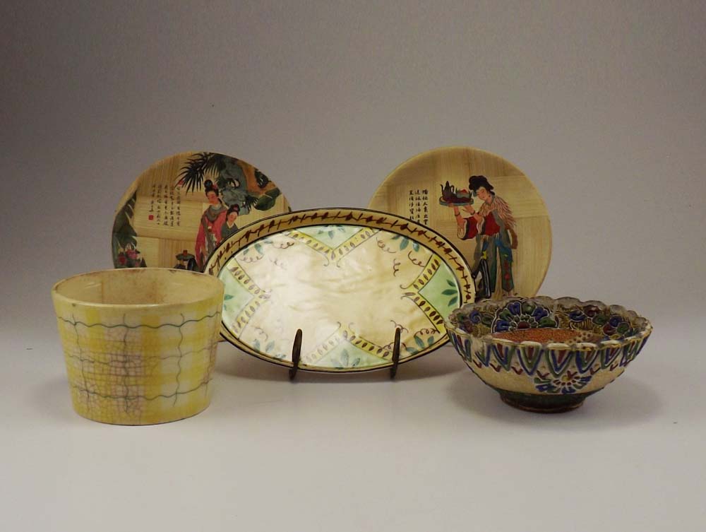 Oriental Ceramic and Bamboo Grouping