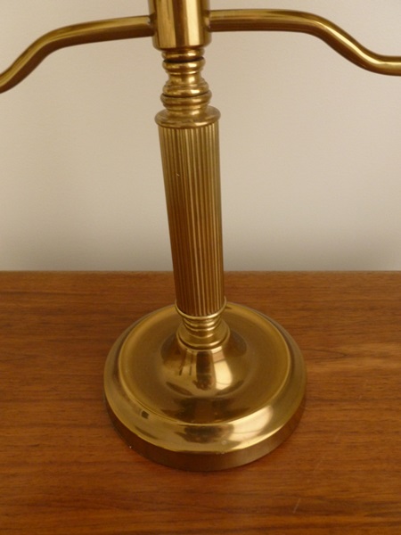 Double Globe Brass Lamp